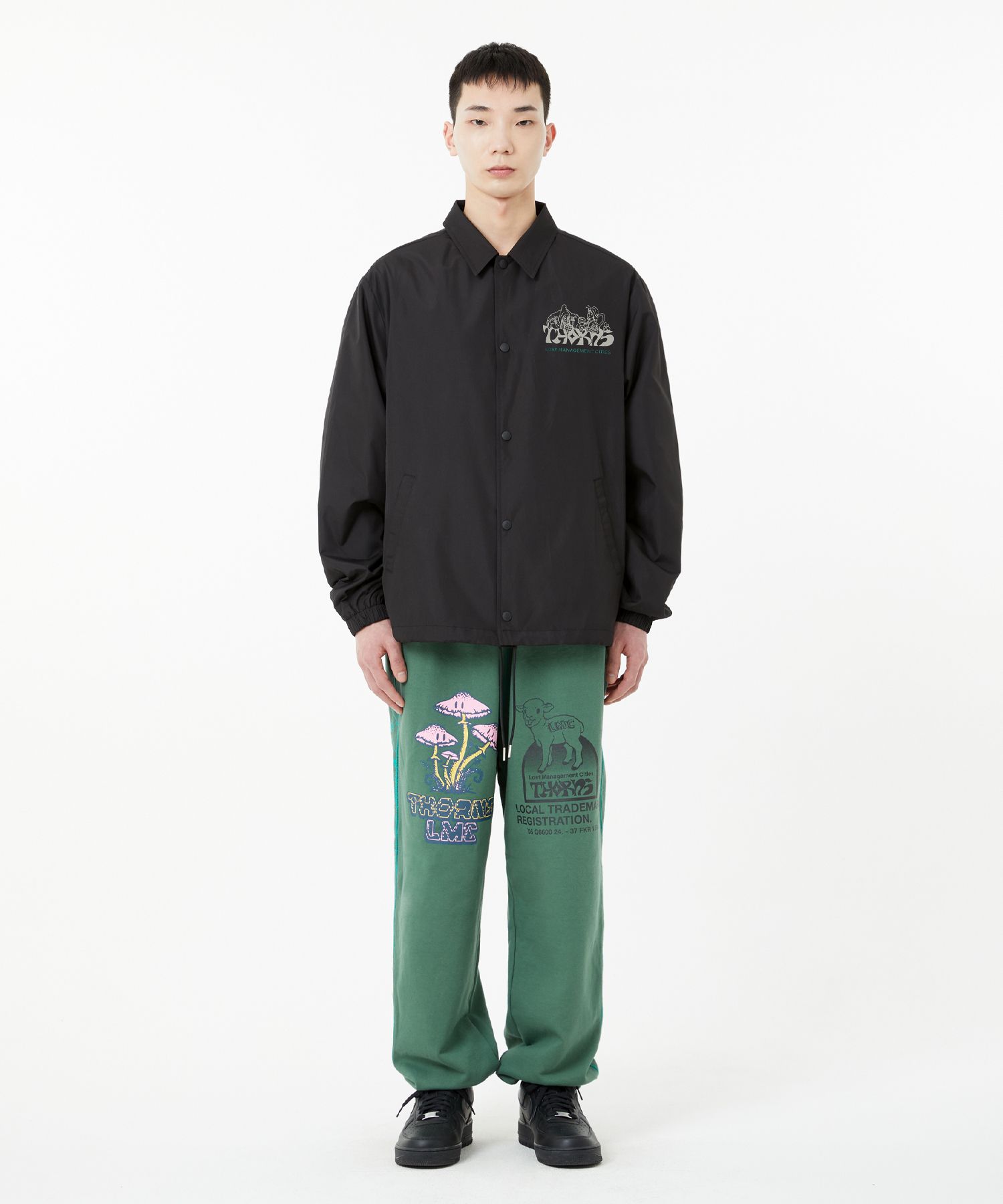 23SS ●LMC●THORNS WIZARD COACH JACKET ジャケット 男女兼用 MUSINSA | LMC THORNS WIZARD COACH JACKET black