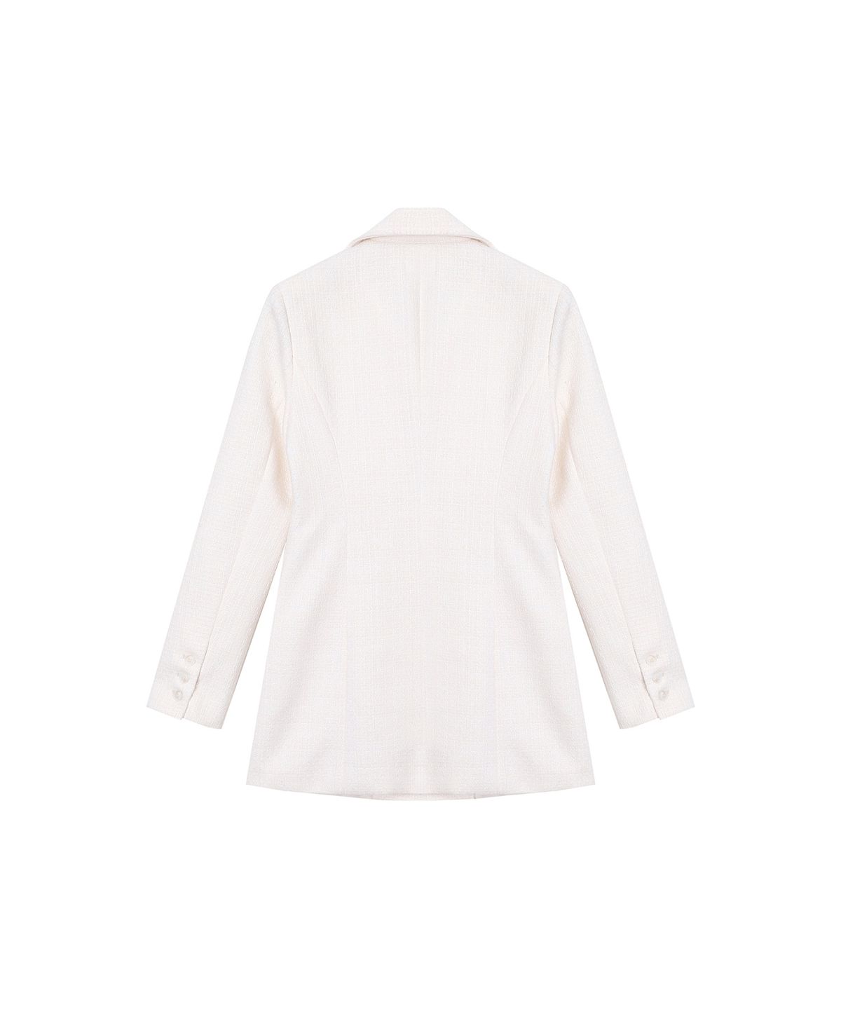 320쇼룸(320SHOWROOM) Dining Double Tweed Jacket One piece Ivory
