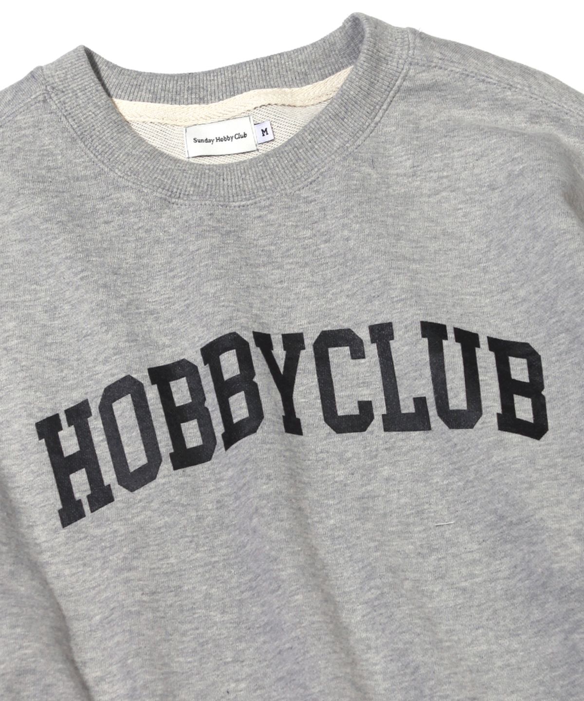 선데이하비클럽(SUNDAY HOBBY CLUB) HC 아치 로고 스웨트셔츠-그레이