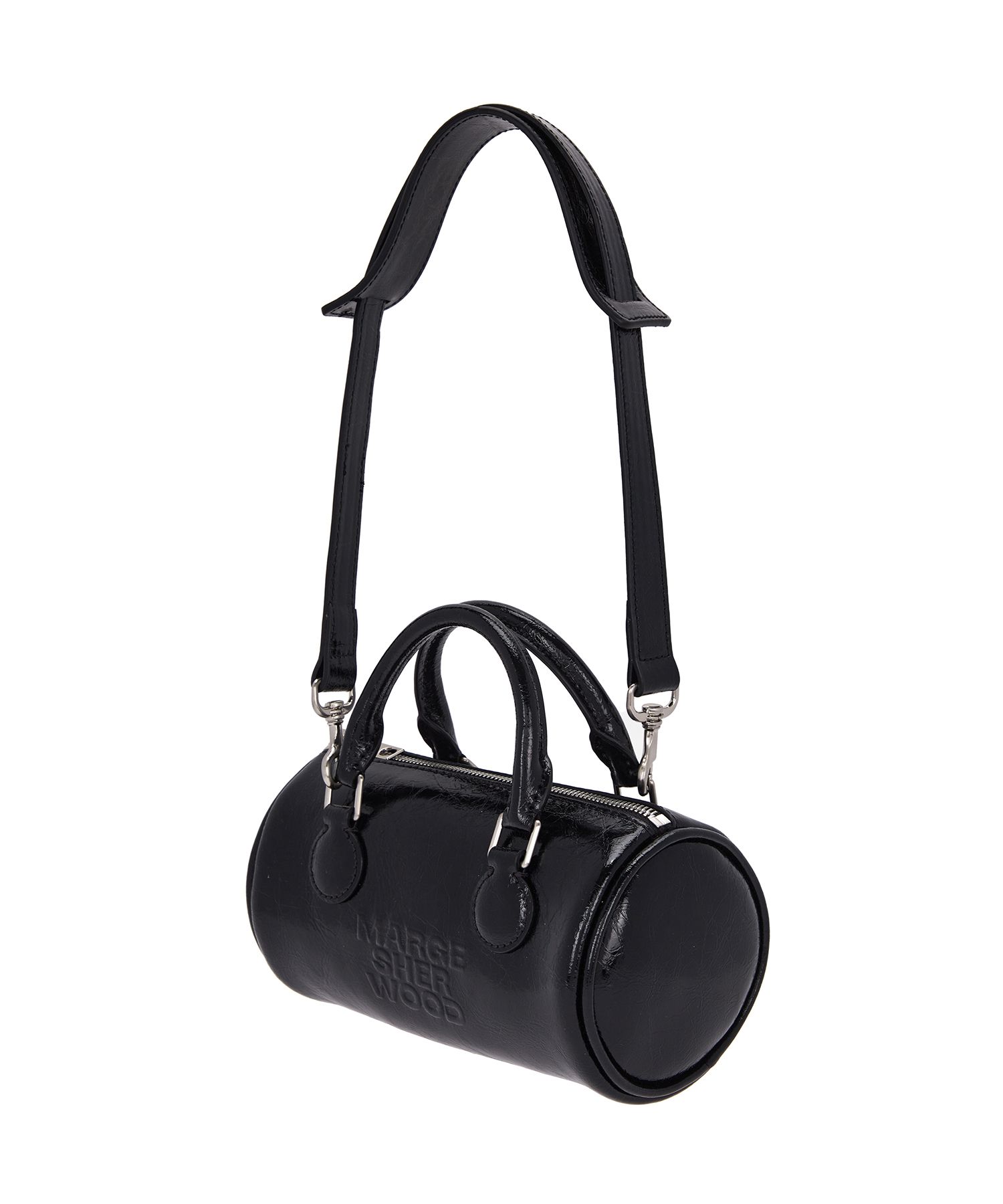 【関税込み】MARGESHERWOOD ブラック ミディアム Log バッグ Black Log Medium Bag by MARGESHERWOOD on Sale