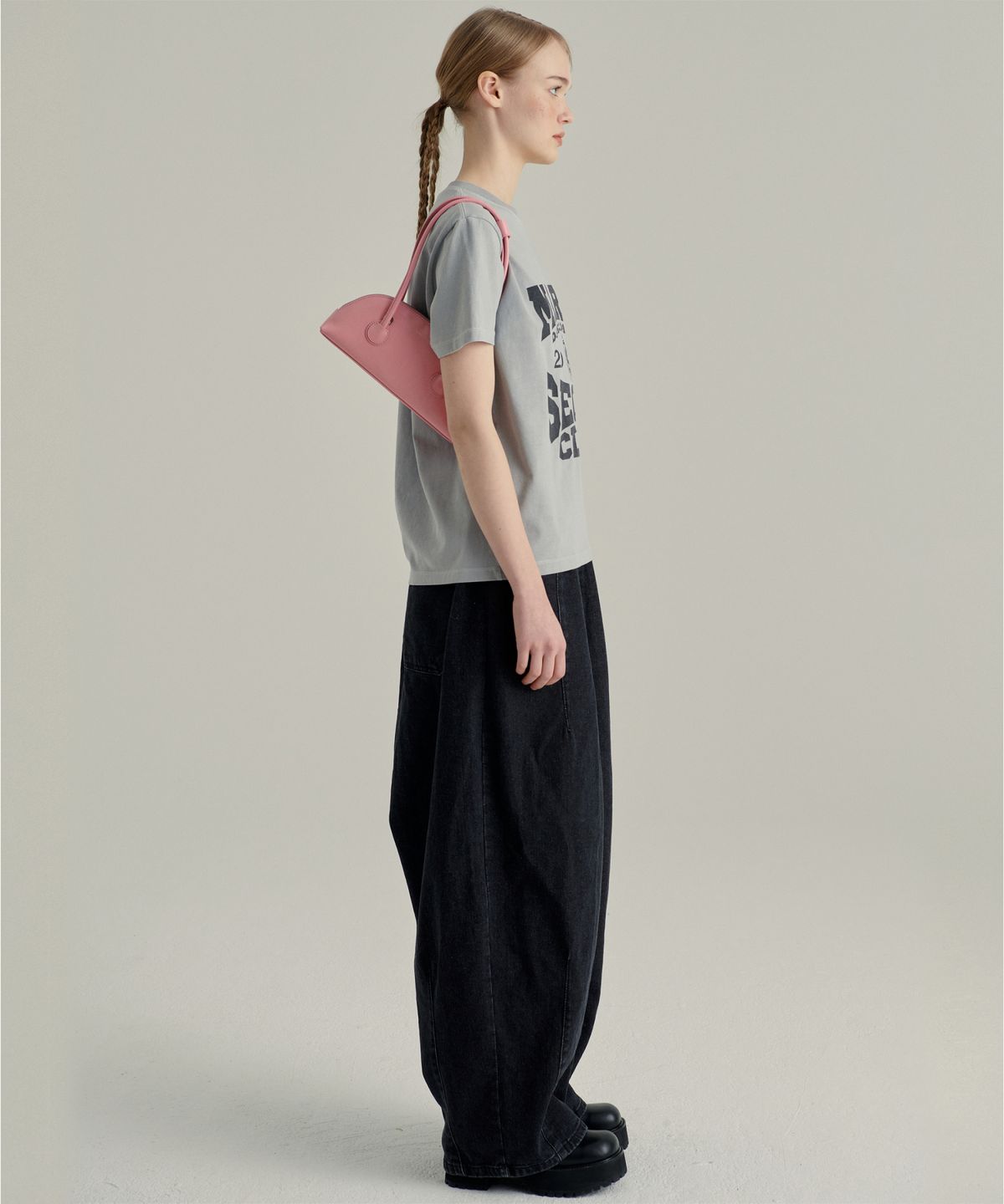 마지셔우드(MARGESHERWOOD) BESSETTE SHOULDER + STRAP - candy pink crinkle
