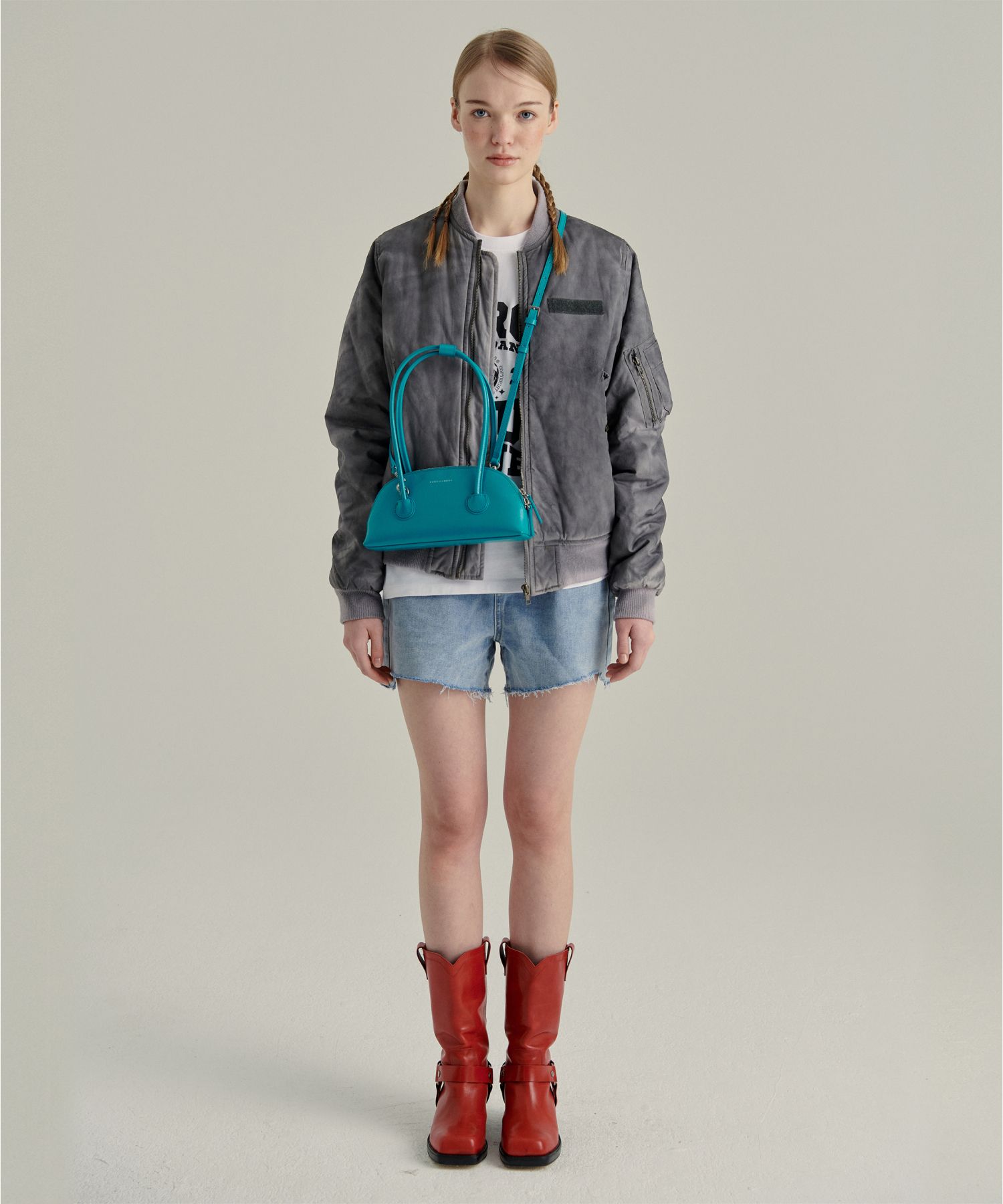 ☆MARGE SHERWOOD☆ BESSETTE SHOULDER STRAP peacock green c MUSINSA | MARGESHERWOOD BESSETTE SHOULDER + STRAP - peacock