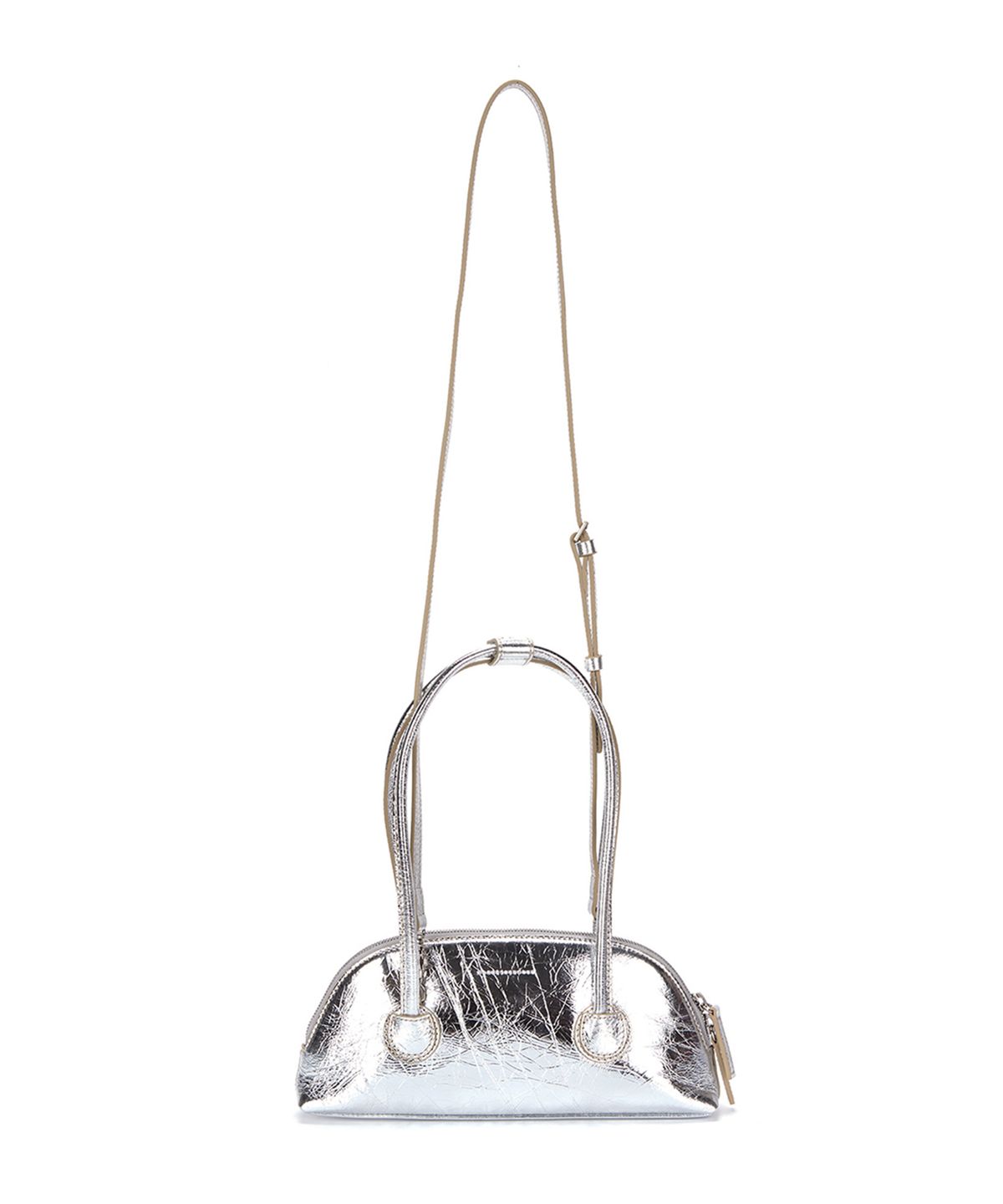 마지셔우드(MARGESHERWOOD) BESSETTE SHOULDER + STRAP - silver crinkle