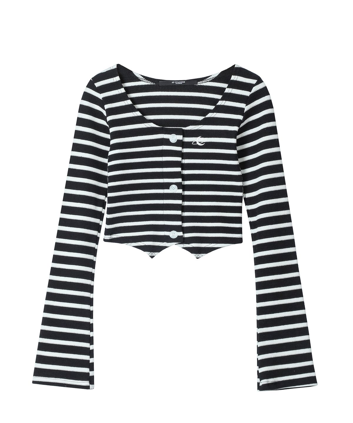 어반드레스(AVANDRESS) LINA Stripe crop cardigan - 4COL