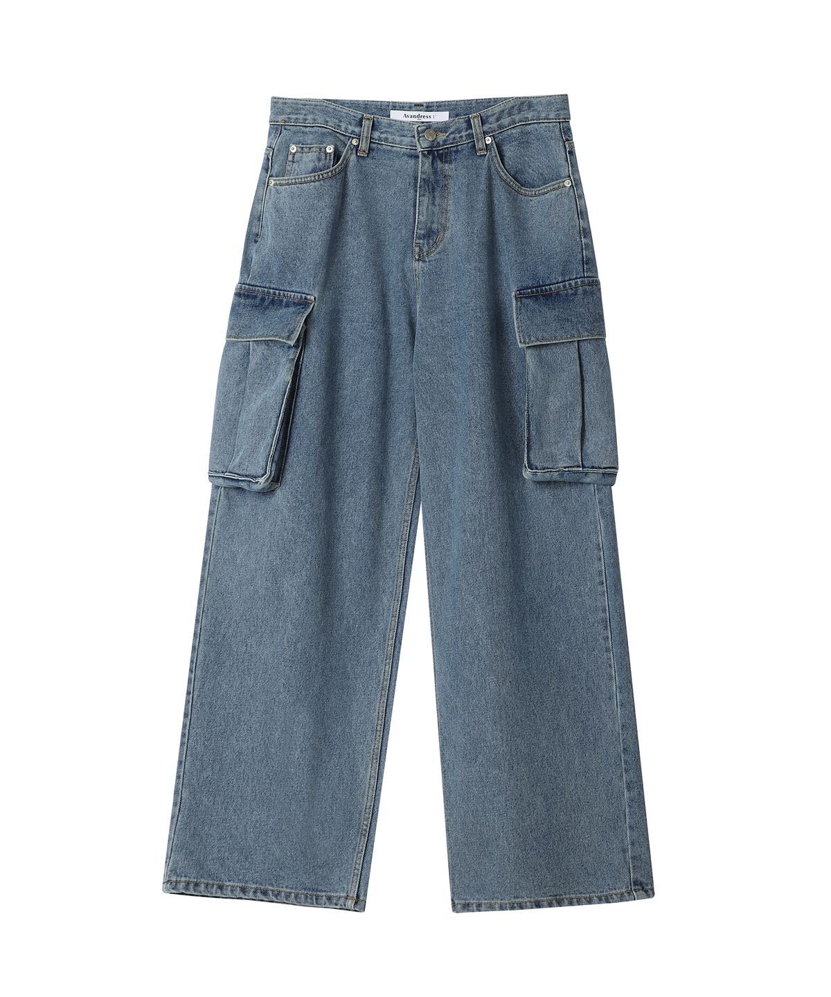 어반드레스(AVANDRESS) real wide cargo pants BLACK