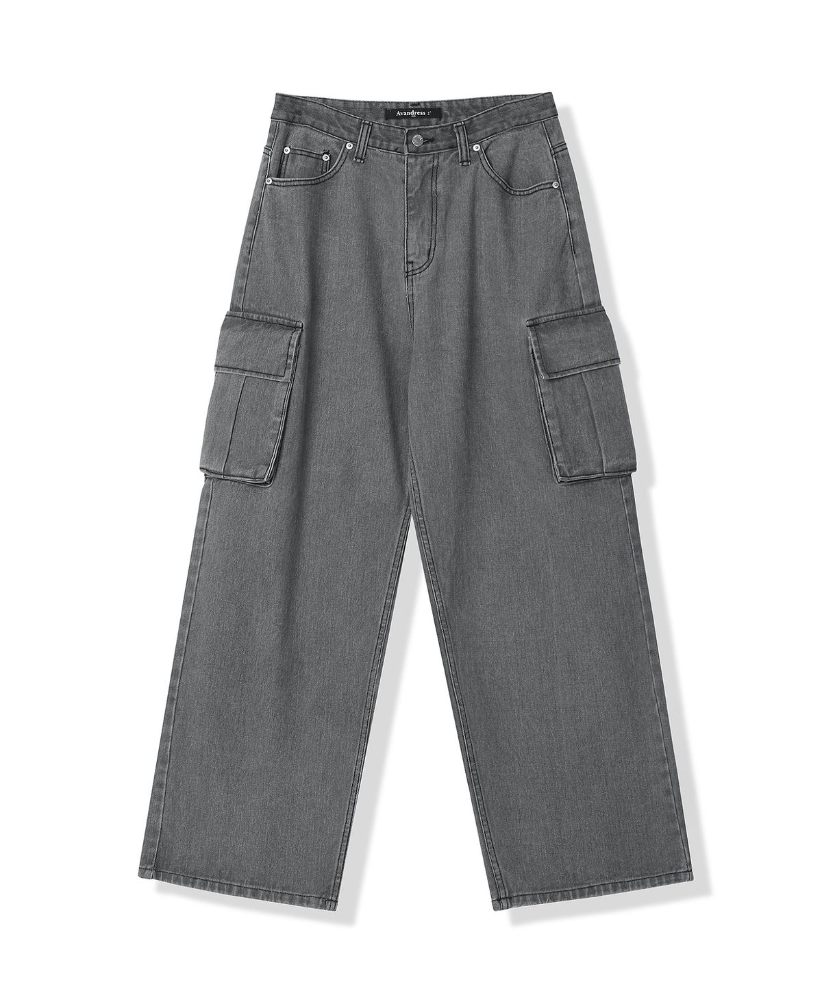 어반드레스(AVANDRESS) real wide cargo pants LIGHT BLUE