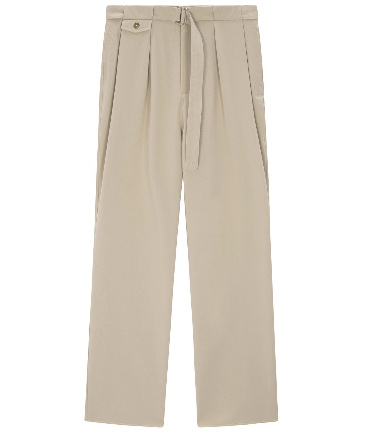 이지오(EZIO) Belted Pocket Wide Pants - Beige