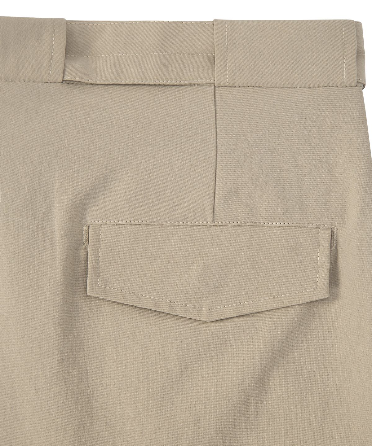 이지오(EZIO) Belted Pocket Wide Pants - Beige