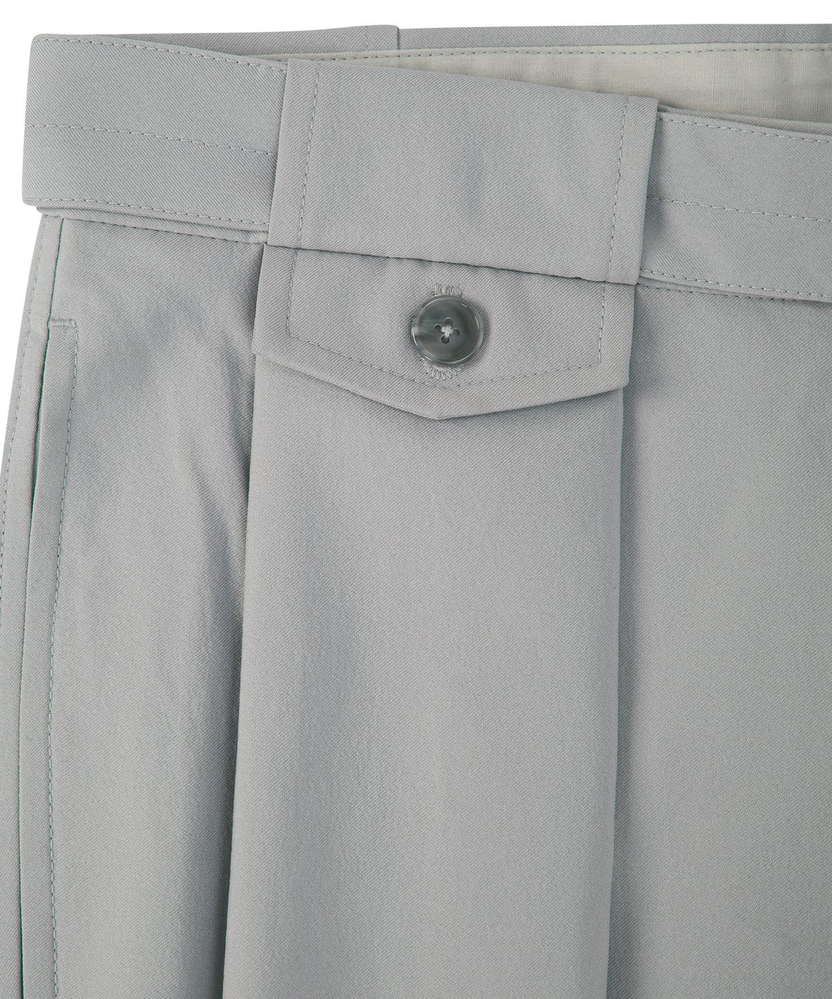 이지오(EZIO) Belted Pocket Wide Pants - Grey