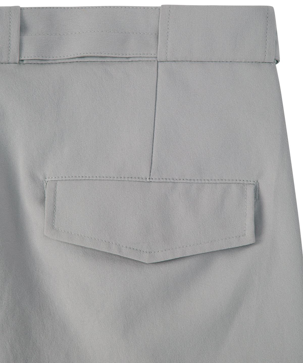 이지오(EZIO) Belted Pocket Wide Pants - Grey