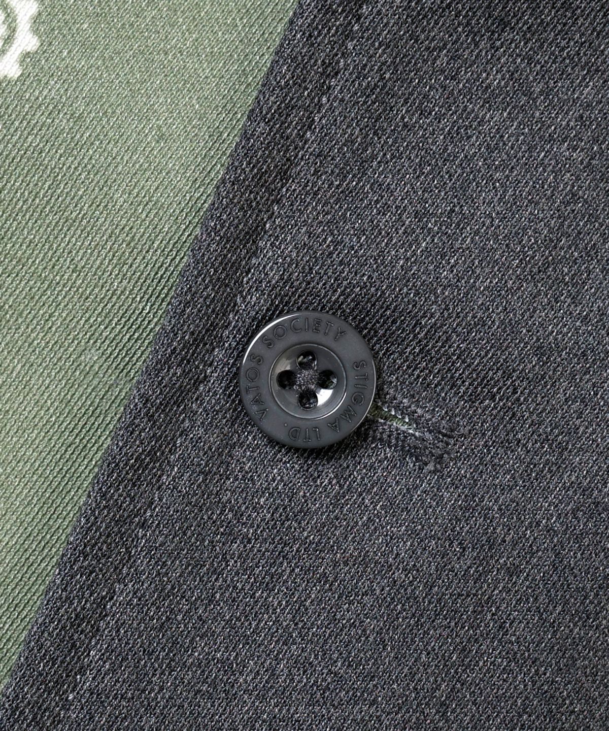 스티그마(STIGMA) 23 PAISLEY WASHED TWILL JACKET KHAKI/BLACK