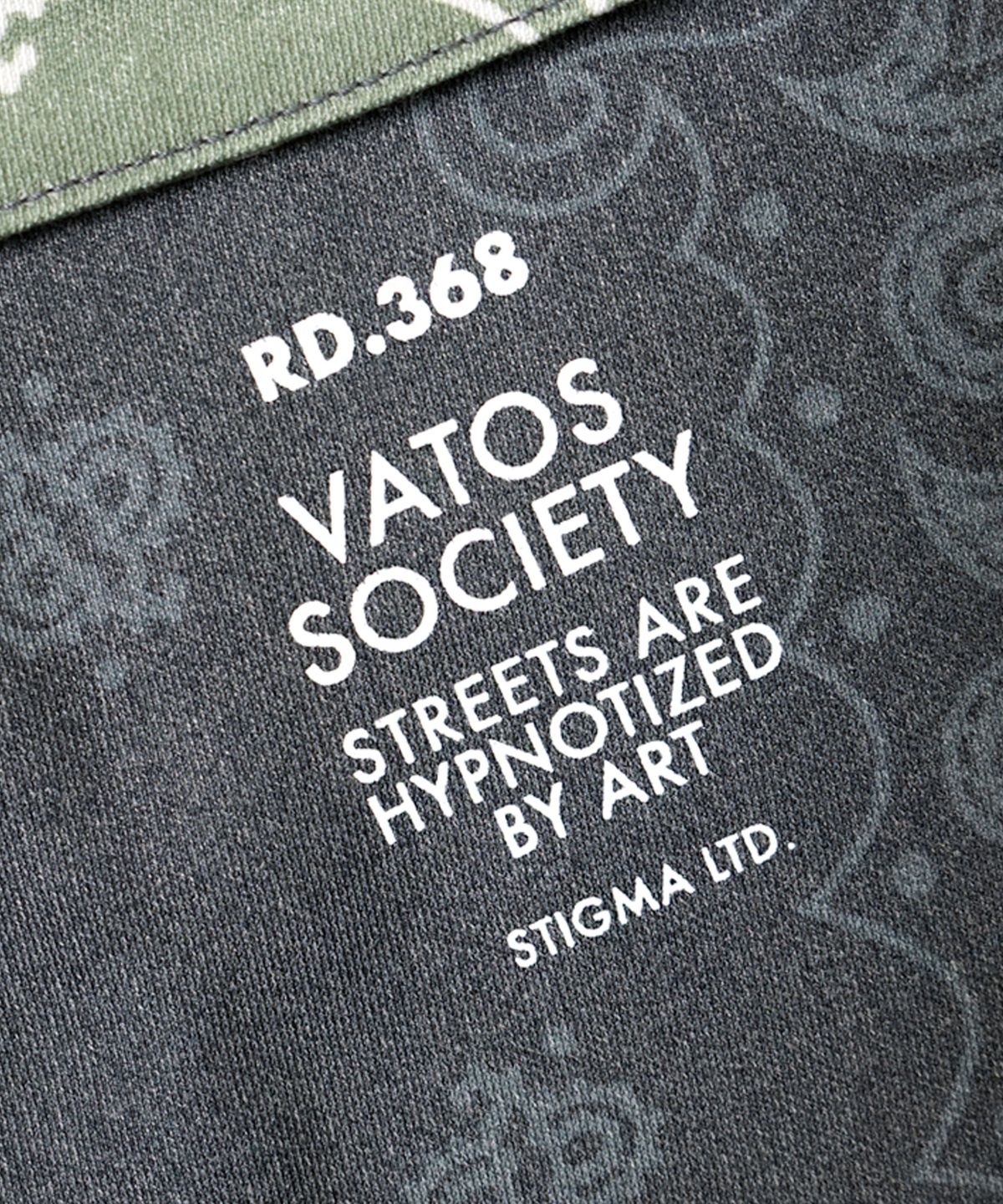 스티그마(STIGMA) 23 PAISLEY WASHED TWILL JACKET KHAKI/BLACK