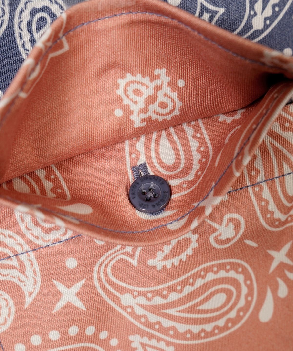 스티그마(STIGMA) 23 PAISLEY WASHED TWILL JACKET ORANGE/NAVY