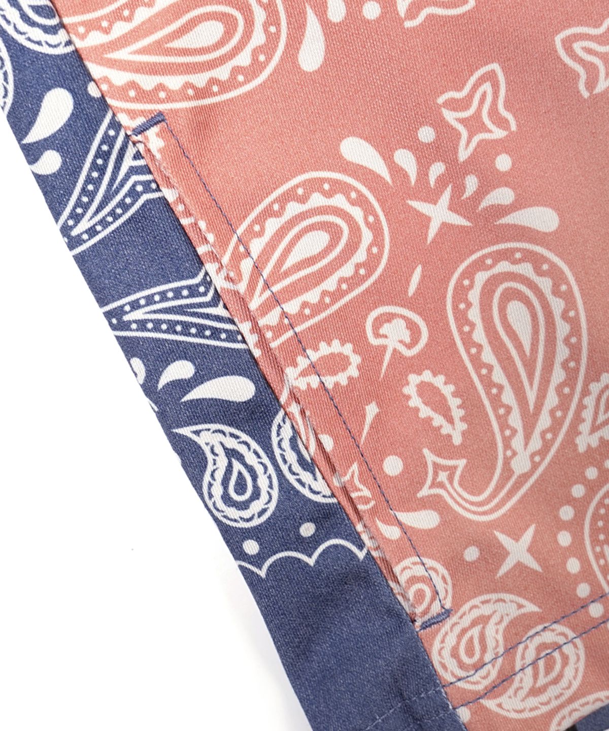 스티그마(STIGMA) 23 PAISLEY WASHED TWILL JACKET ORANGE/NAVY