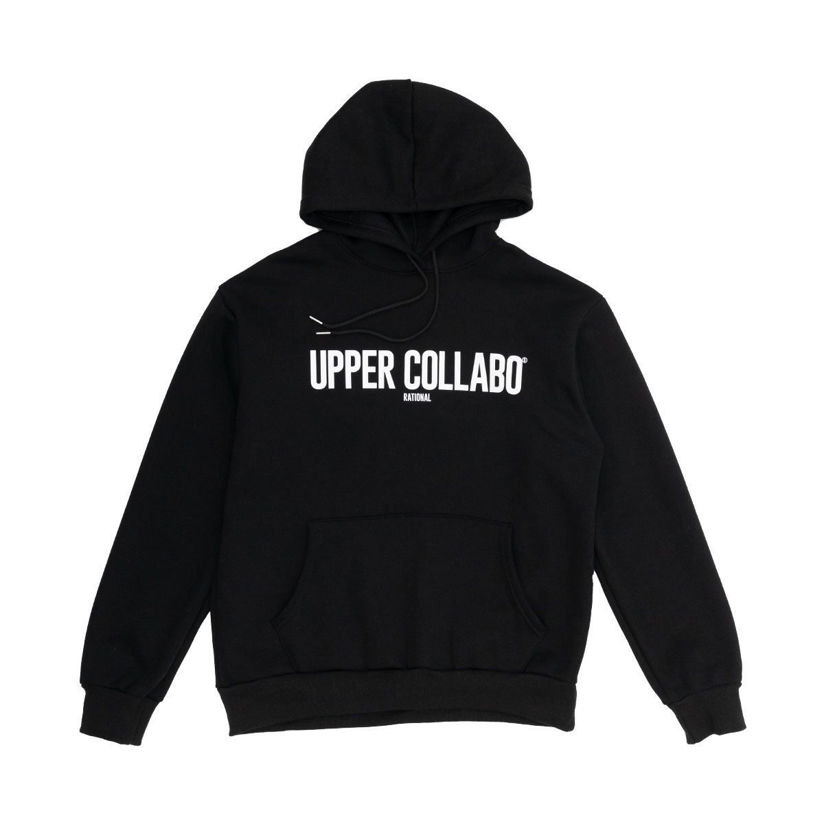 어퍼콜라보(UPPERCOLLABO) 래셔널 기모 후디 블랙