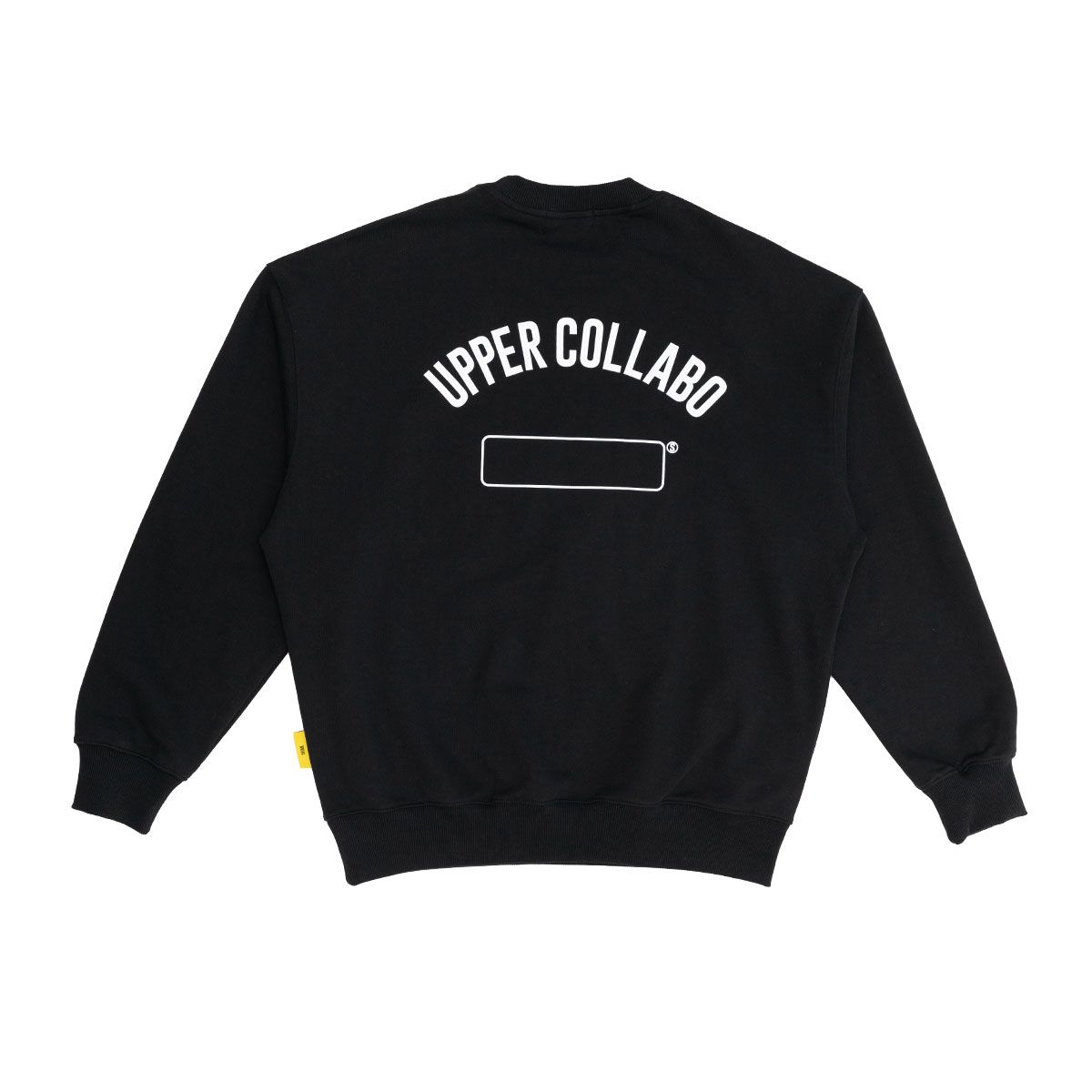 어퍼콜라보(UPPERCOLLABO) 블랭크 스웨트셔츠 블랙