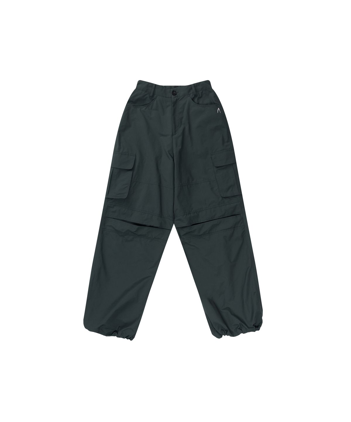 아캄(AAKAM) Knee Slit Cargo Pants (Green)