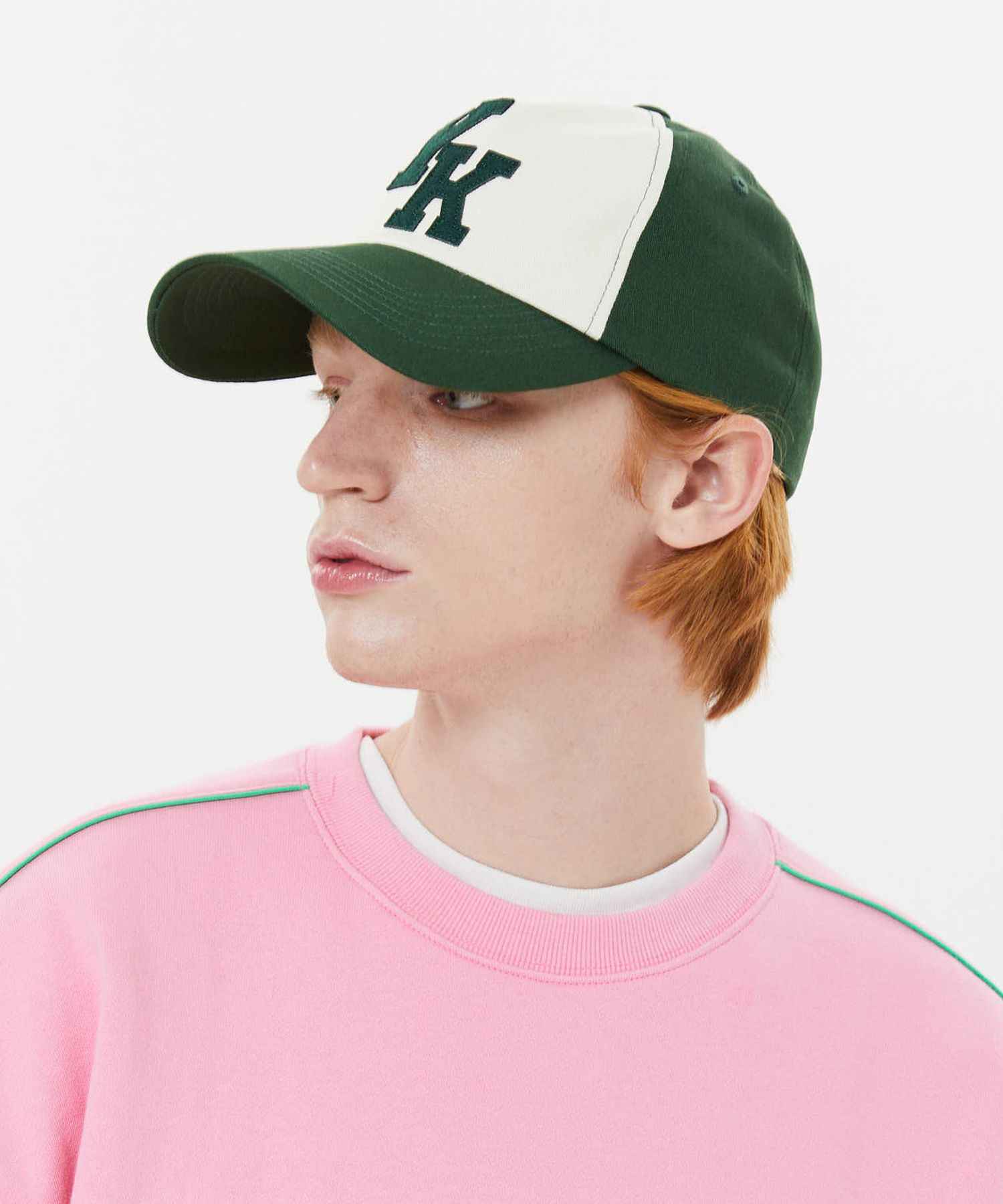 ★Wai Kei★ YK Applique Two Tone Ball Cap Yellow YK23SSAC05 MUSINSA | WAI KEI YK applique two-tone ball cap green