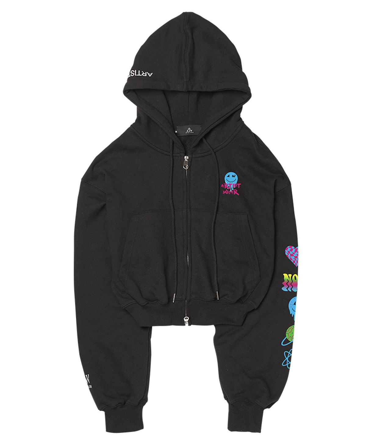 아티스트웨어(ARTISTWEAR) [ATW] 사이키델릭 크롭후드집업