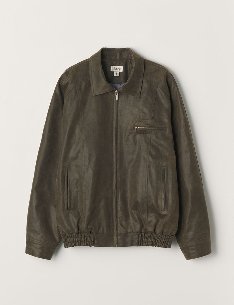 ジャケット Sienne [29CM Exclusive] John Leatherlike Jacket (Brown) MUSINSA | SIENNE John Leatherlike Jacket (Brown)