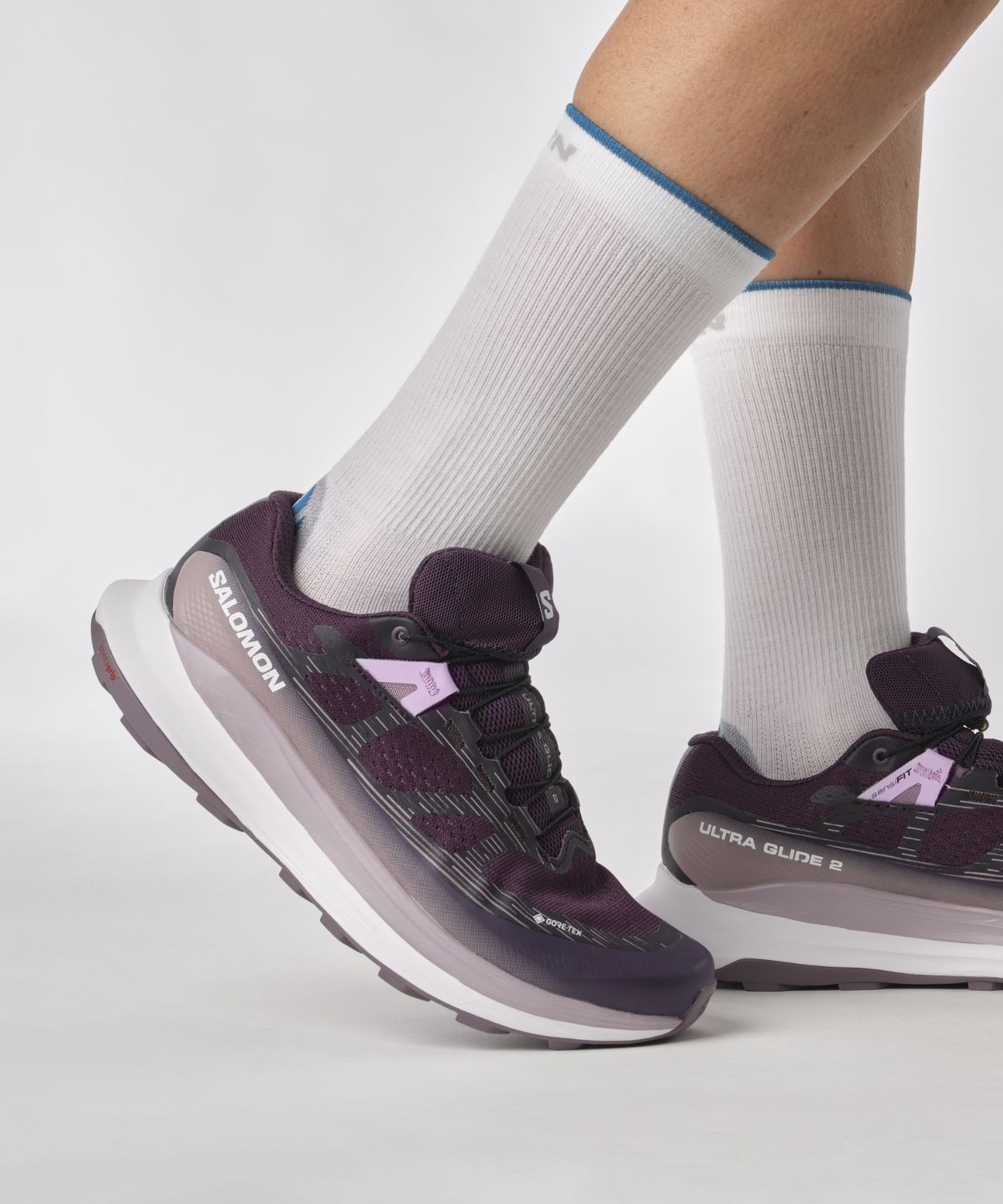 살로몬(SALOMON) 울트라 글라이드 2 GTX W - 나이트쉐이드:화이트:문스케이프 / L47216700