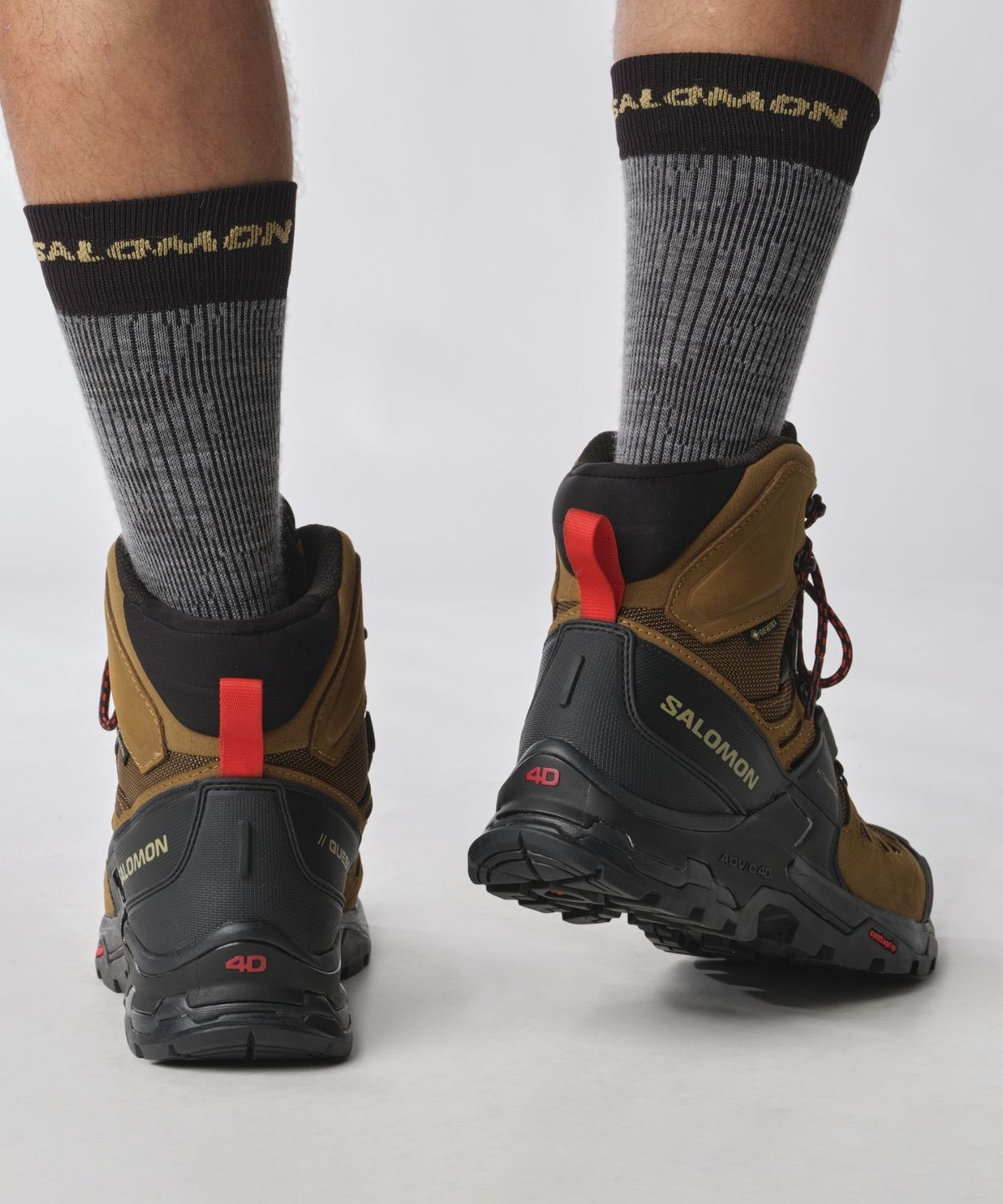 살로몬(SALOMON) 퀘스트 4 GTX - 루버:블랙:페어리 레드 / L47156400