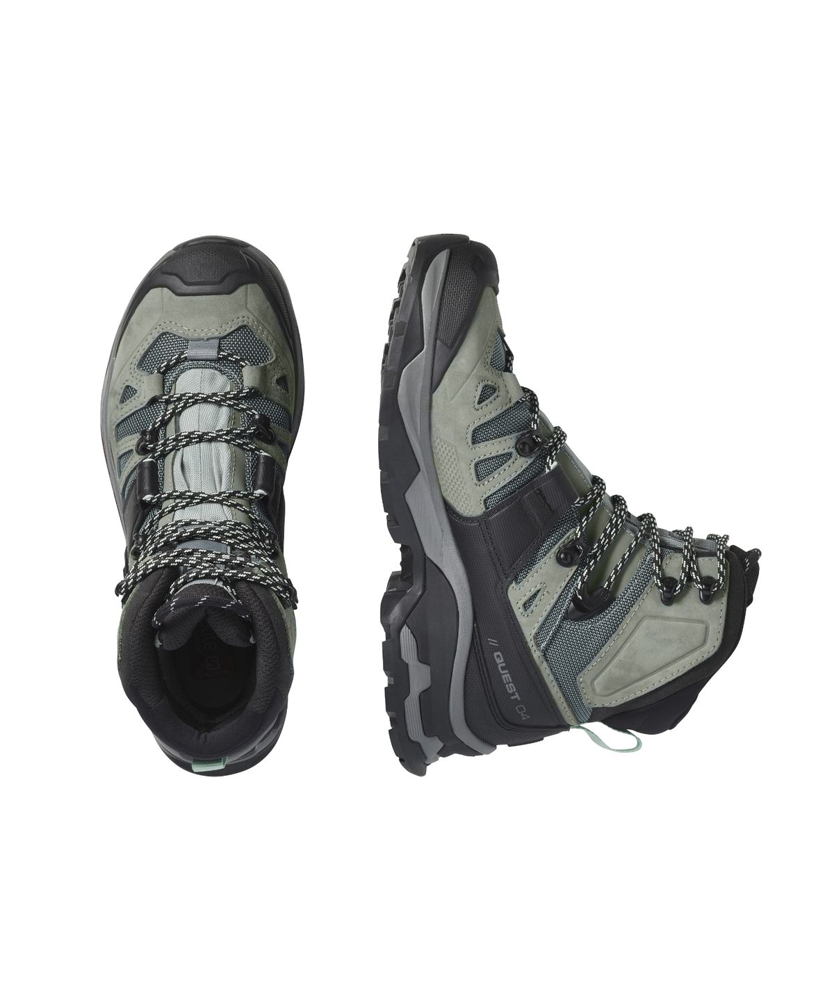 살로몬(SALOMON) 퀘스트 4 GTX W - 슬레이트:트루퍼:오팔 블루 / L41387000