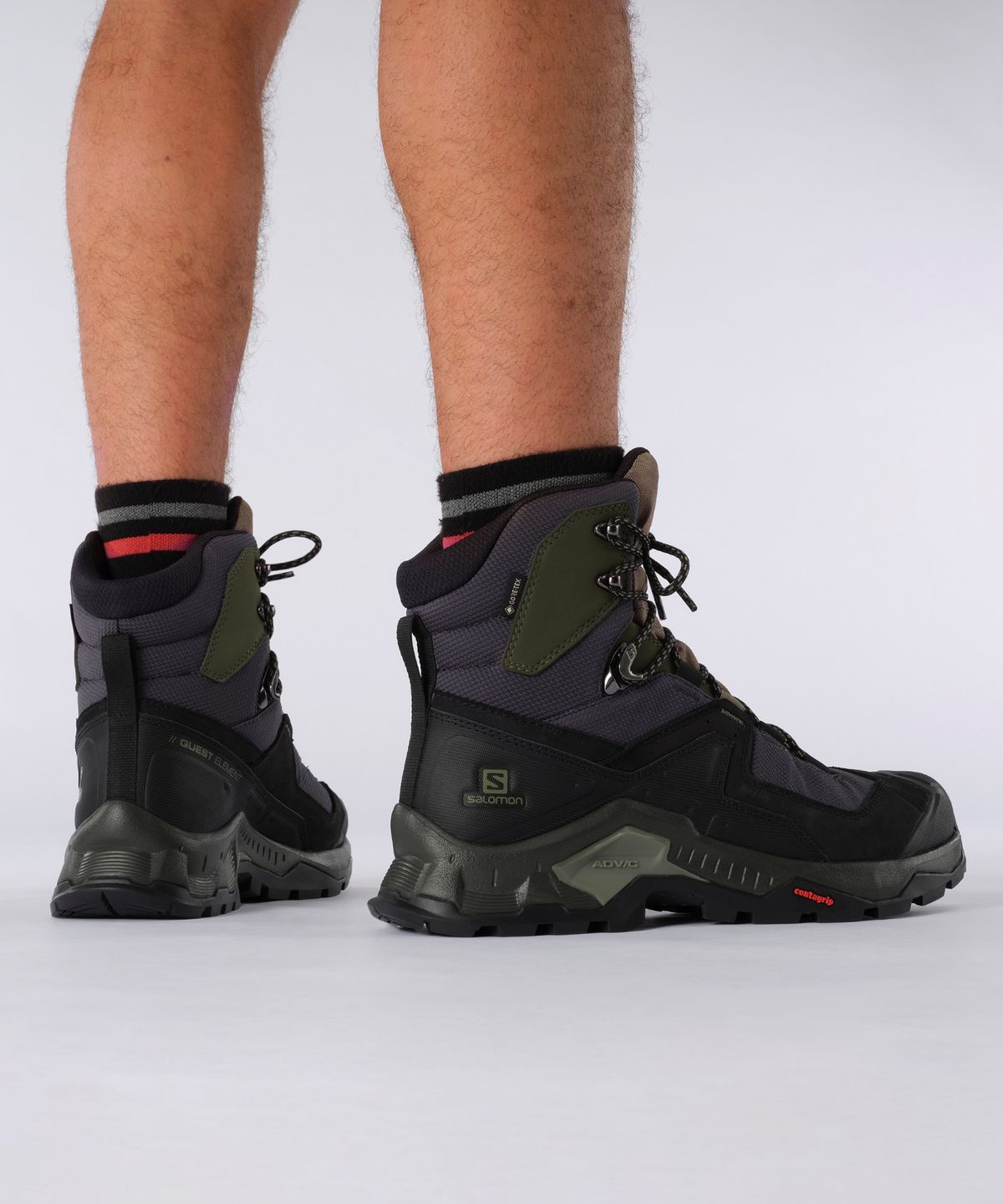 살로몬(SALOMON) 퀘스트 엘리먼트 GTX - 블랙:딥 리첸 그린:올리브 나이트 / L41457100