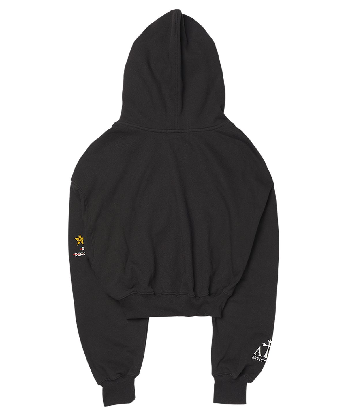 아티스트웨어(ARTISTWEAR) [ATW X 아트랩차차] 감성타투 크롭후드집업