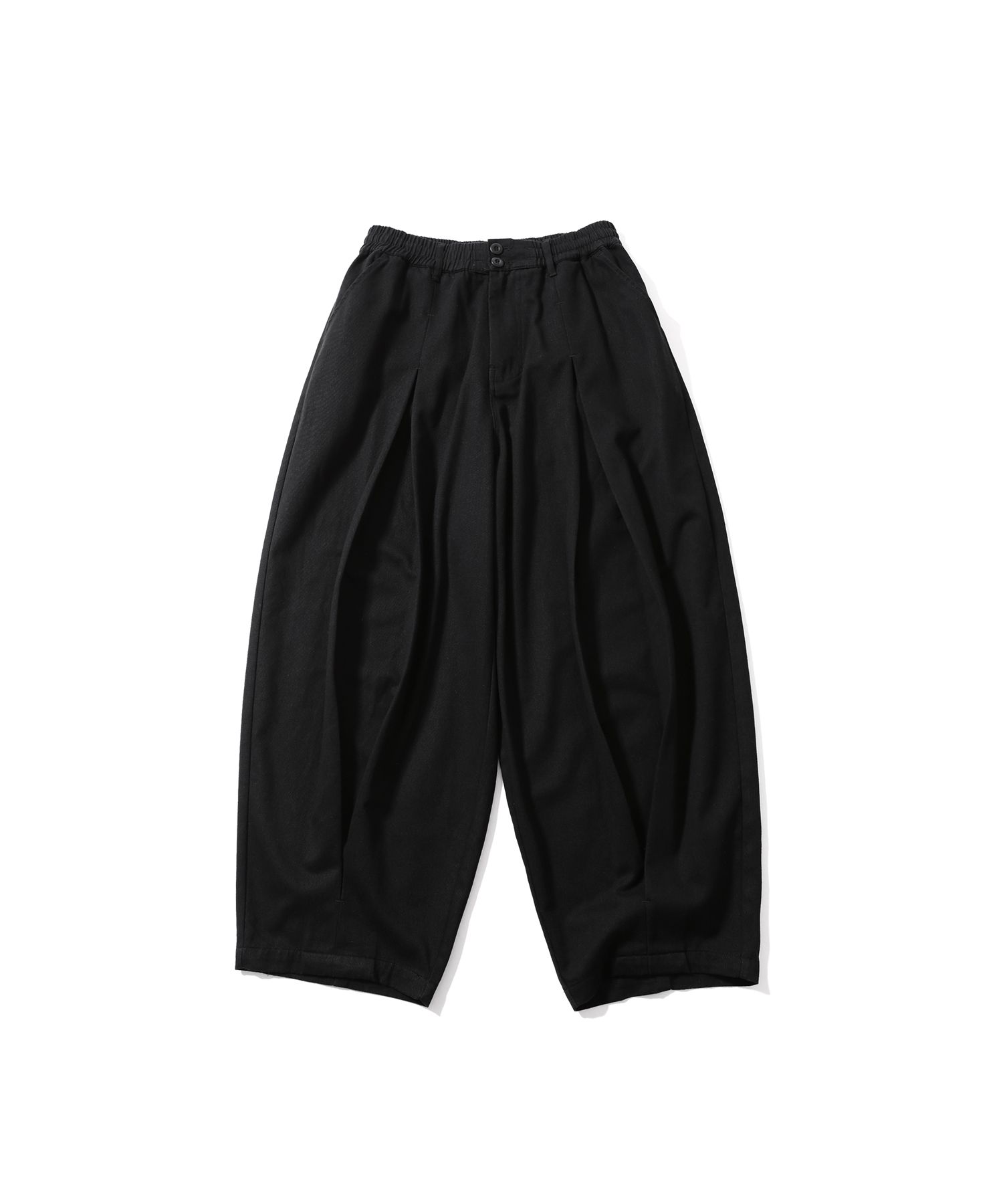 ANGLAN アングラン　バルーン　オーバーオール　ブラック　musinsa MUSINSA | ANGLAN Side Pocket Twill Balloon Overall - Black