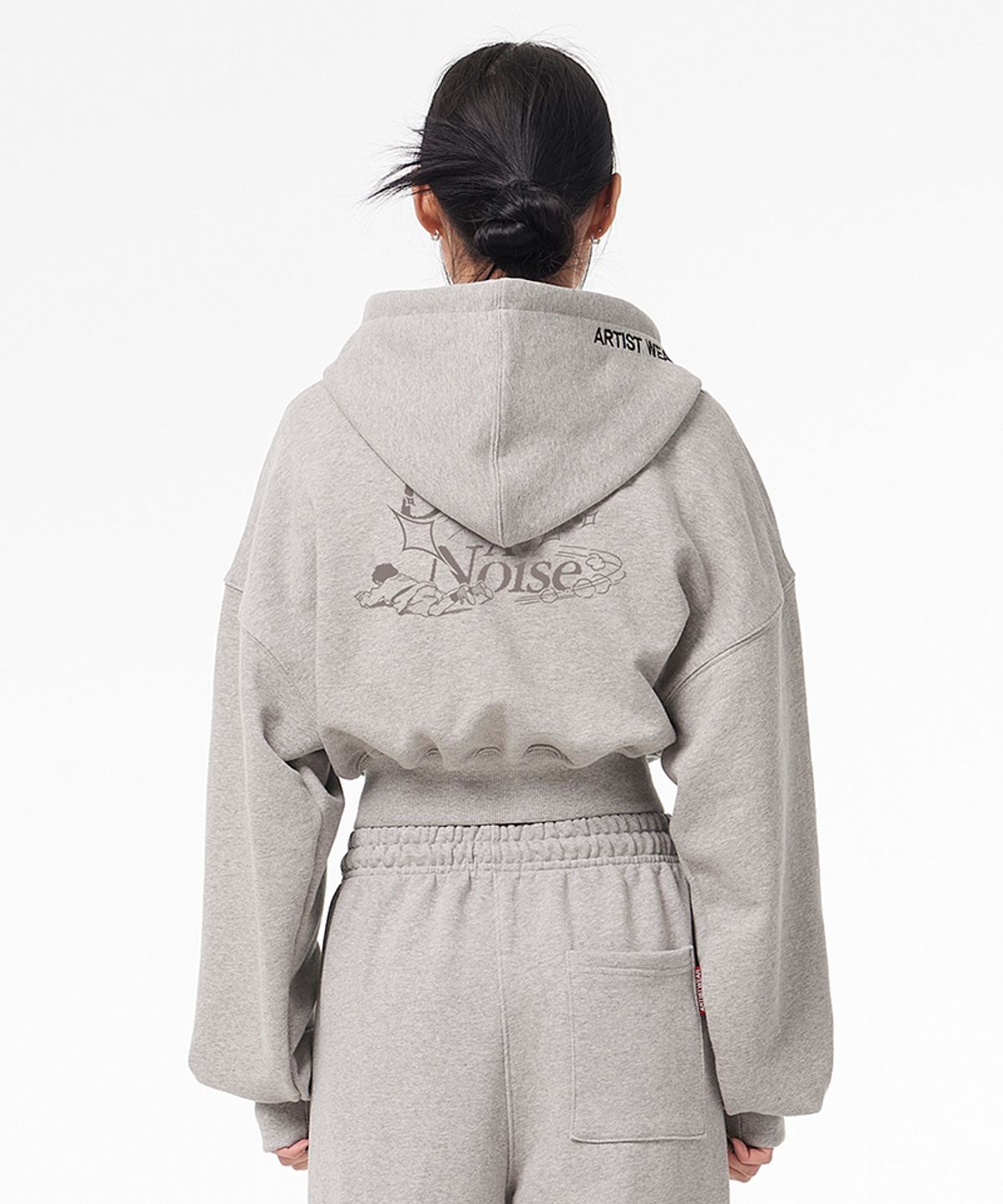 아티스트웨어(ARTISTWEAR) [ATW] 해프닝 크롭후드집업
