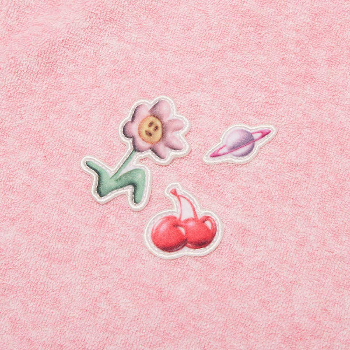 키르시(KIRSH) 체리 크롭 테리 후드 집업 [살몬]