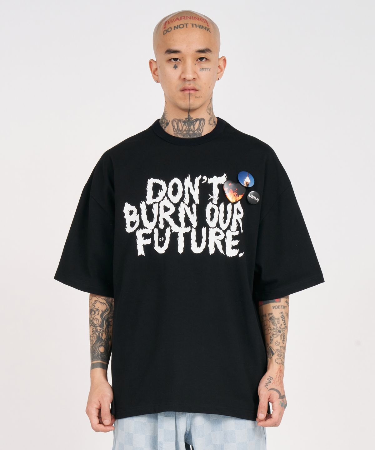 아조바이아조(AJOBYAJO) [PBA] DBOF Logo T-Shirt [BLACK]