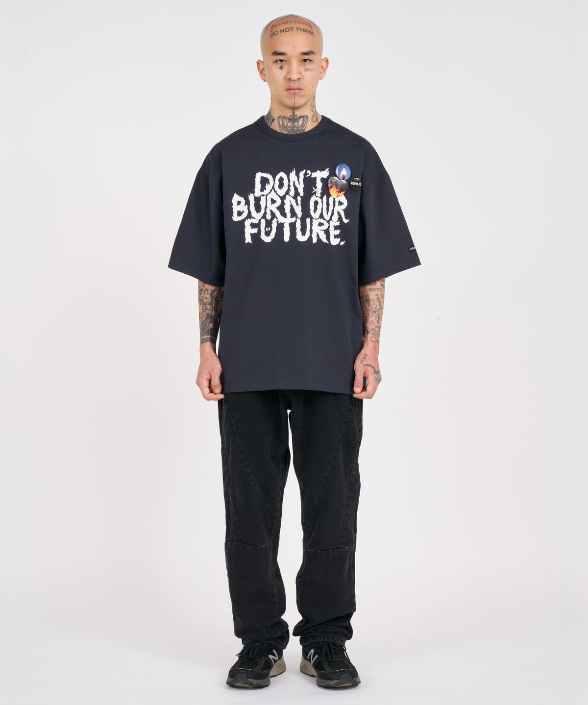 아조바이아조(AJOBYAJO) [PBA] DBOF Logo T-Shirt [DARK NAVY]