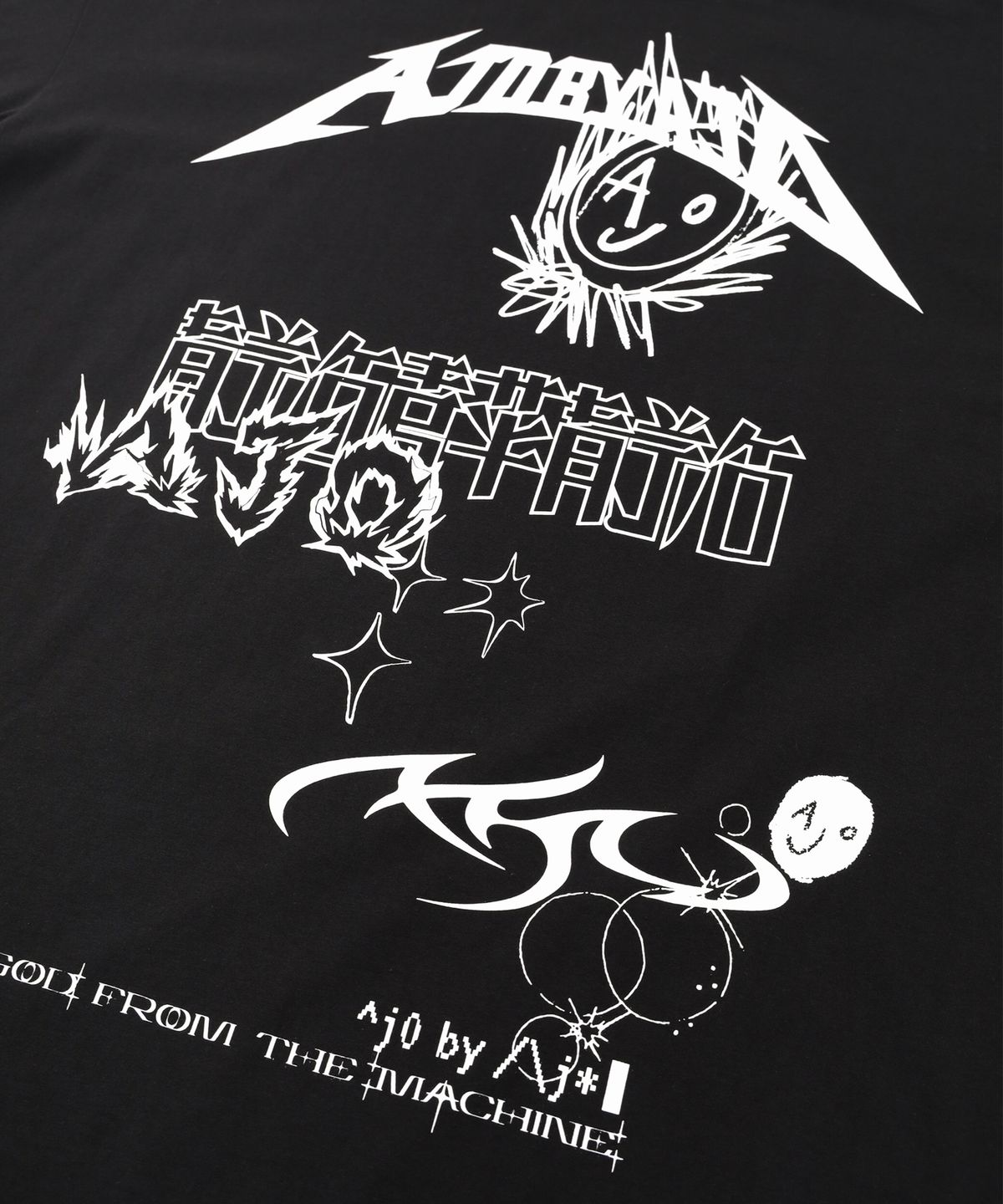 아조바이아조(AJOBYAJO) [PBA] AJO Collage T-Shirt [BLACK]