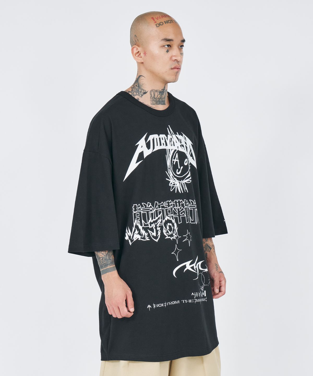 아조바이아조(AJOBYAJO) [PBA] AJO Collage T-Shirt [BLACK]