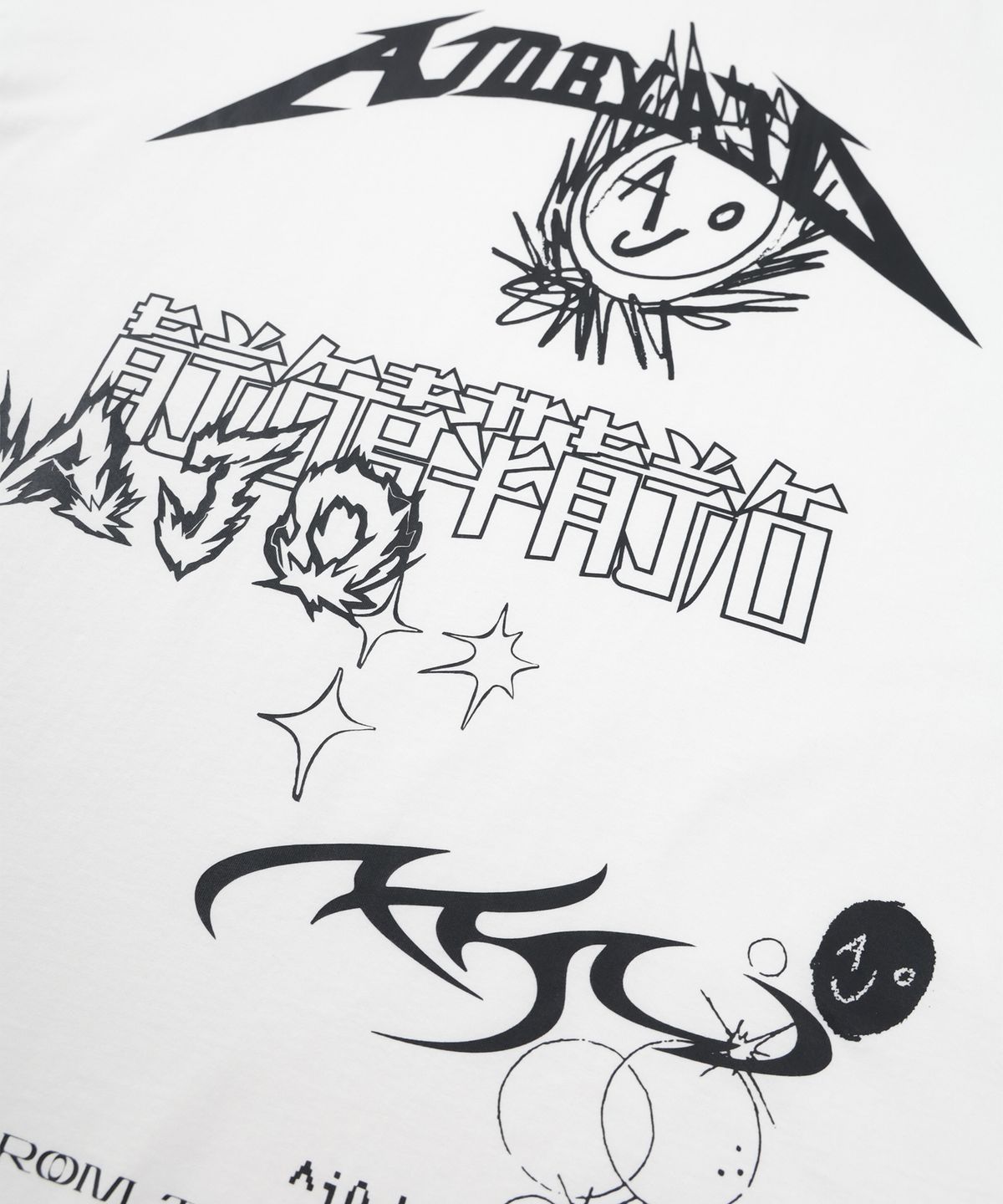 아조바이아조(AJOBYAJO) [PBA] AJO Collage T-Shirt [WHITE]