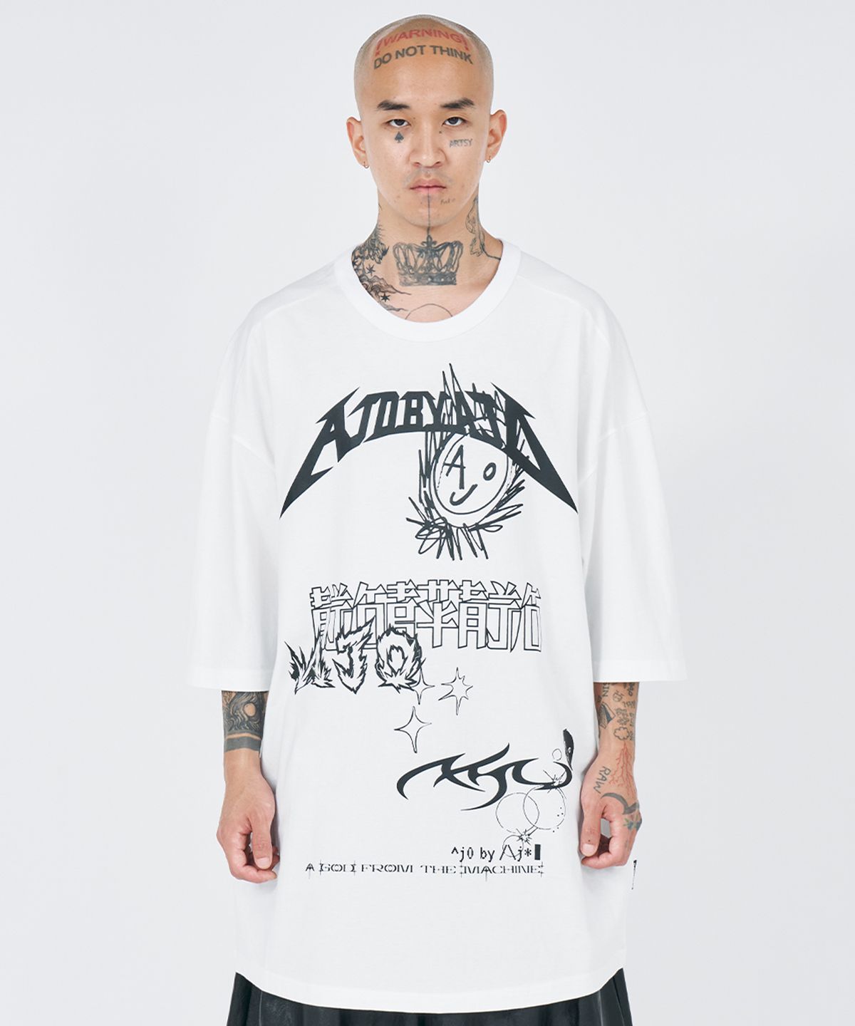 아조바이아조(AJOBYAJO) [PBA] AJO Collage T-Shirt [WHITE]