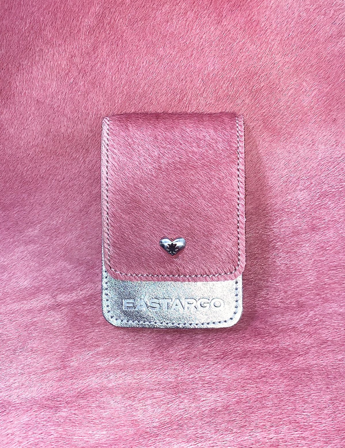 이스트아르고(EASTARGO) PINK HEART BENTO WALLET (SILVER)