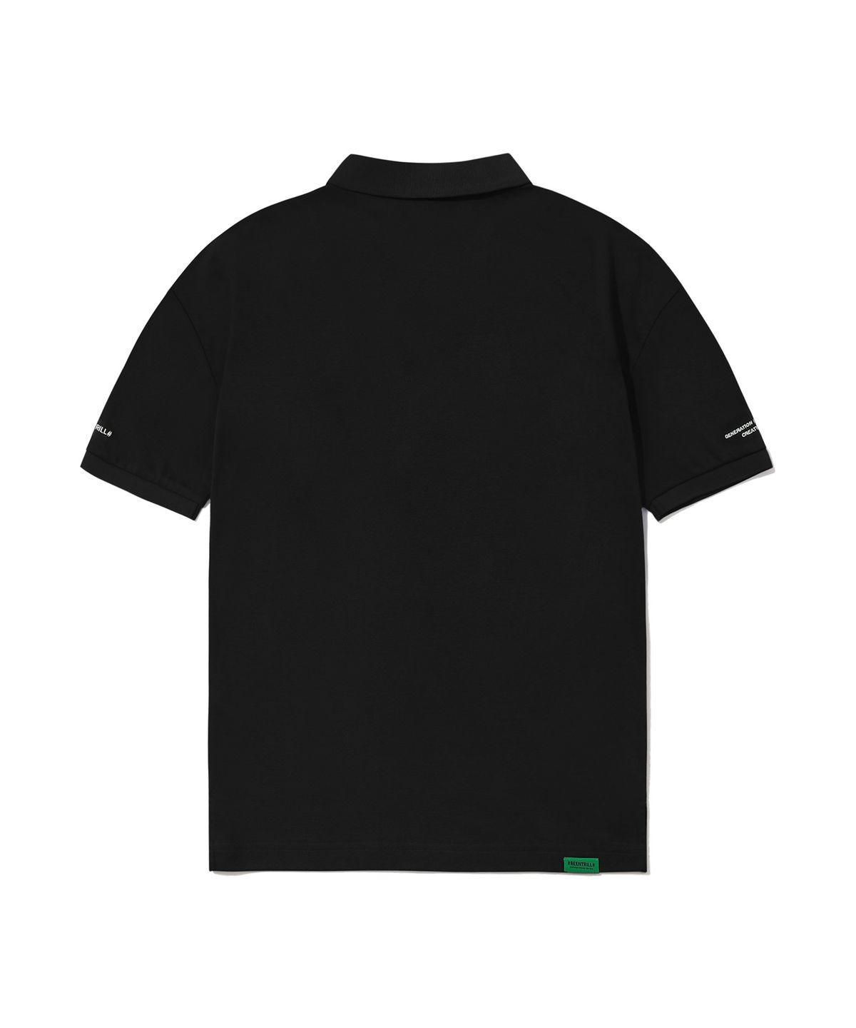 빈트릴(BEENTRILL) 에센셜 컴포트핏 반팔 카라 티셔츠(블랙)