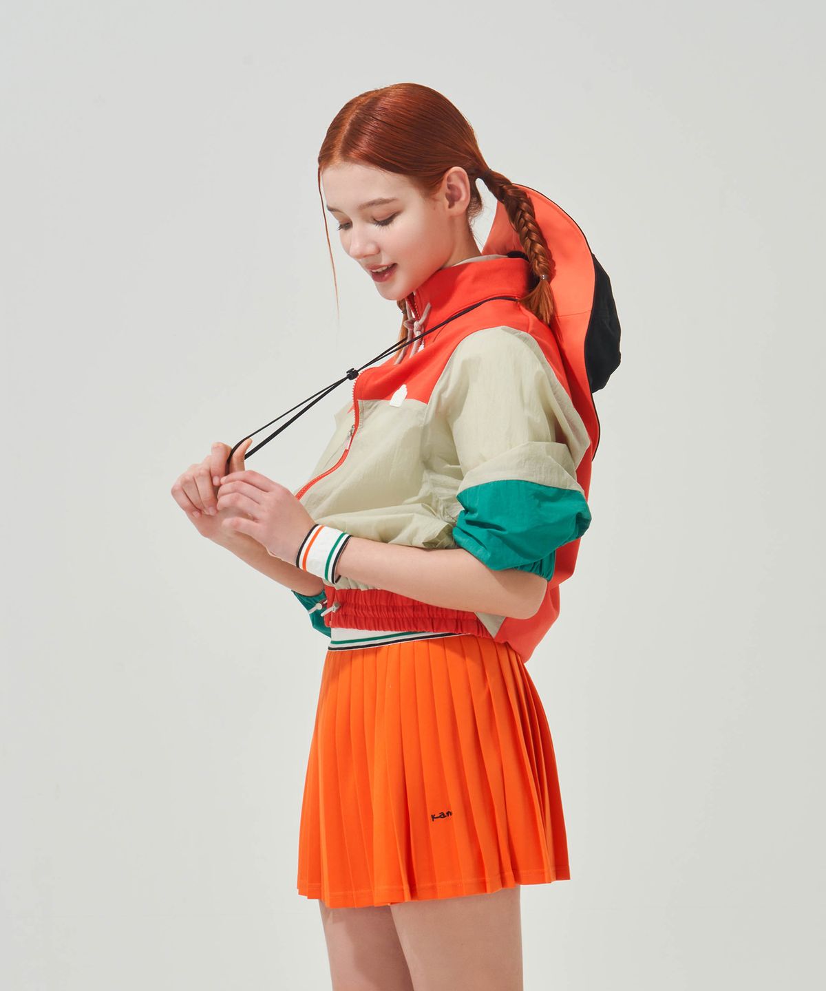 칸디니(KANDINI) 블랙 와이드 스트링 버킷햇