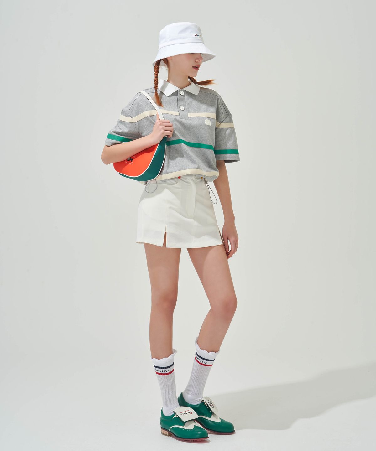 칸디니(KANDINI) 아이보리 슬릿 팬츠스커트