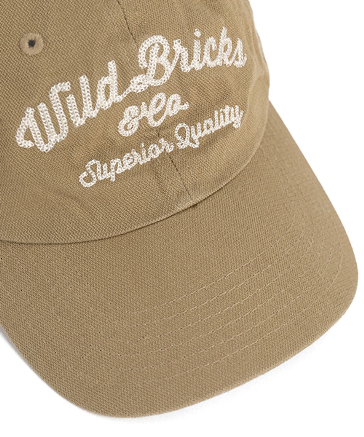 와일드 브릭스(WILD BRICKS) CT CHAIN STITCH LOGO CAP (beige)