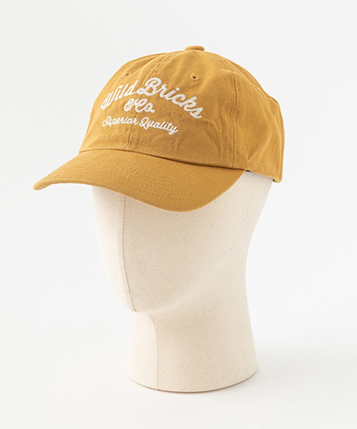 와일드 브릭스(WILD BRICKS) CT CHAIN STITCH LOGO CAP (mustard)