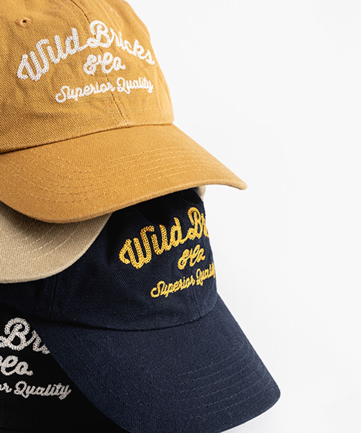 와일드 브릭스(WILD BRICKS) CT CHAIN STITCH LOGO CAP (navy)