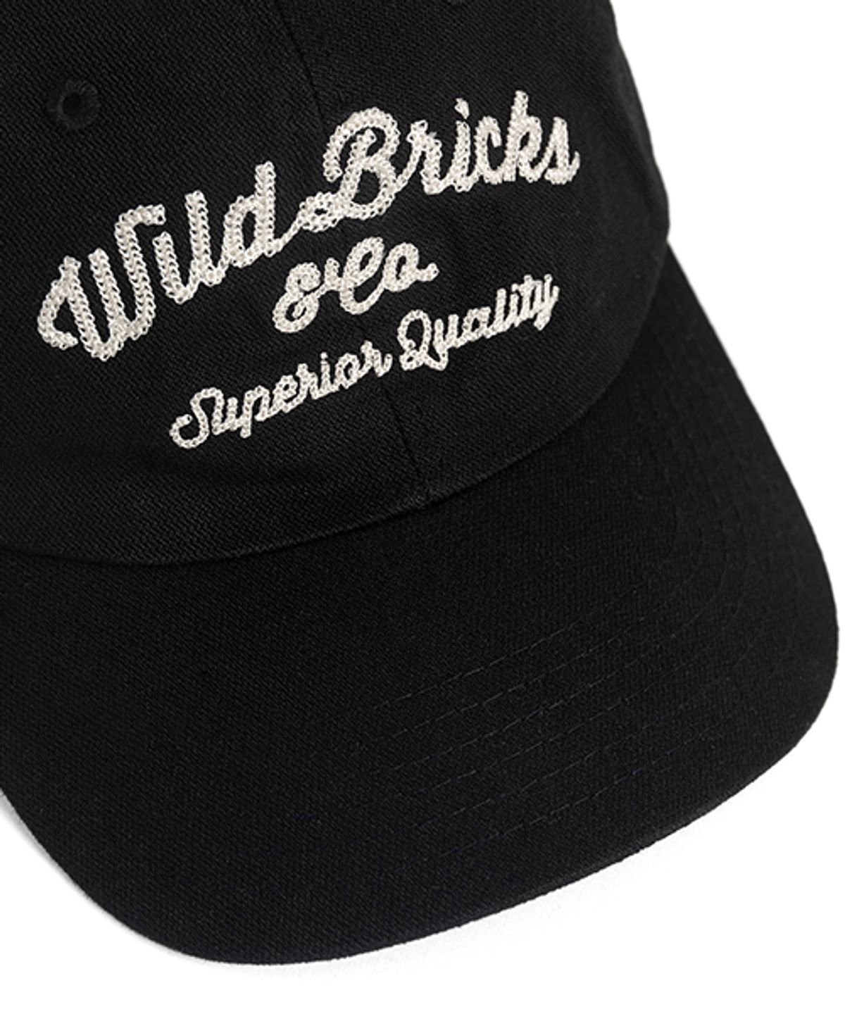 와일드 브릭스(WILD BRICKS) CT CHAIN STITCH LOGO CAP (black)
