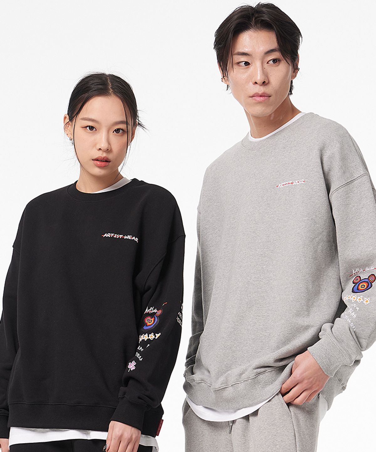 아티스트웨어(ARTISTWEAR) [ATW X 아트랩차차] 감성타투 맨투맨