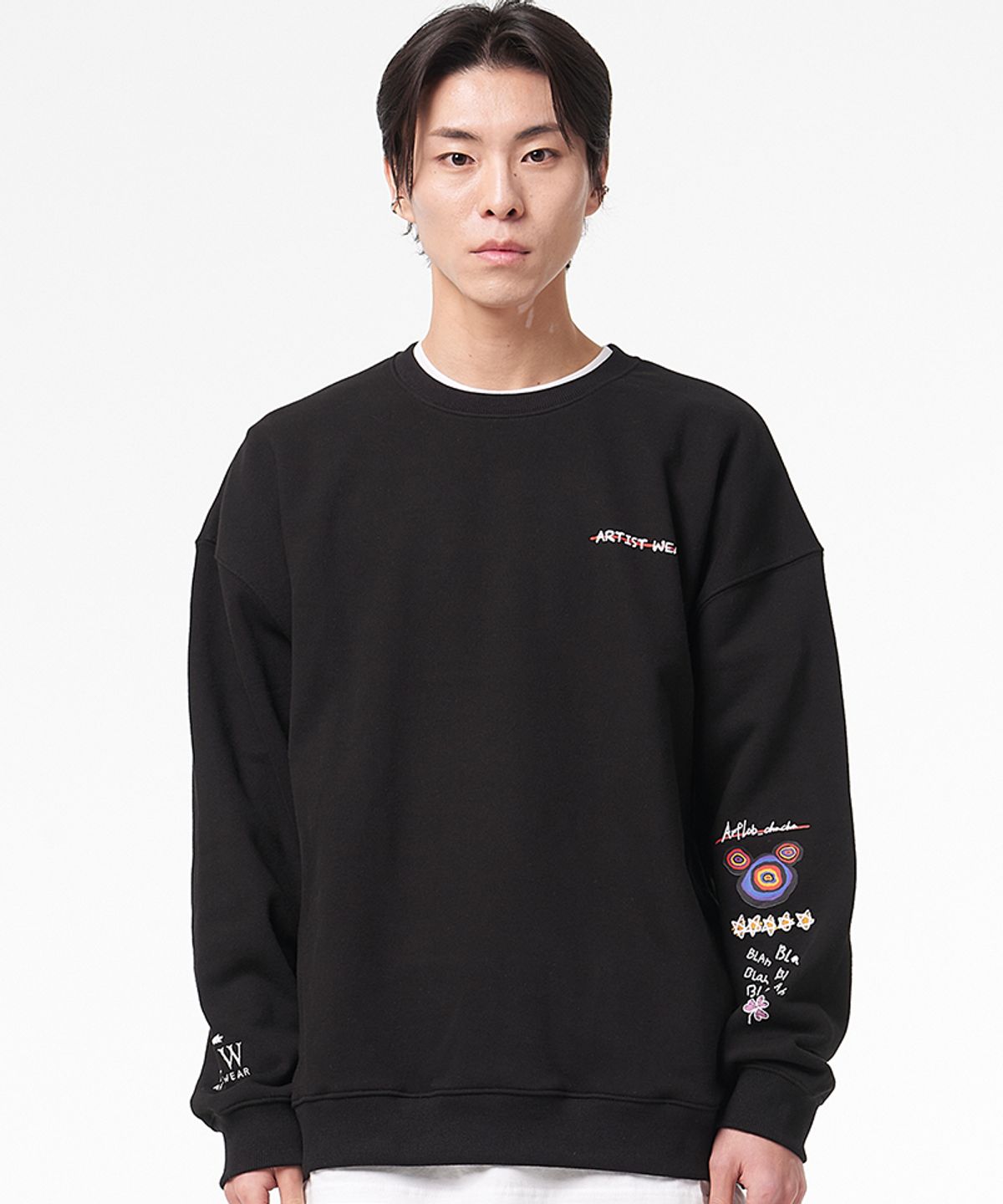아티스트웨어(ARTISTWEAR) [ATW X 아트랩차차] 감성타투 맨투맨