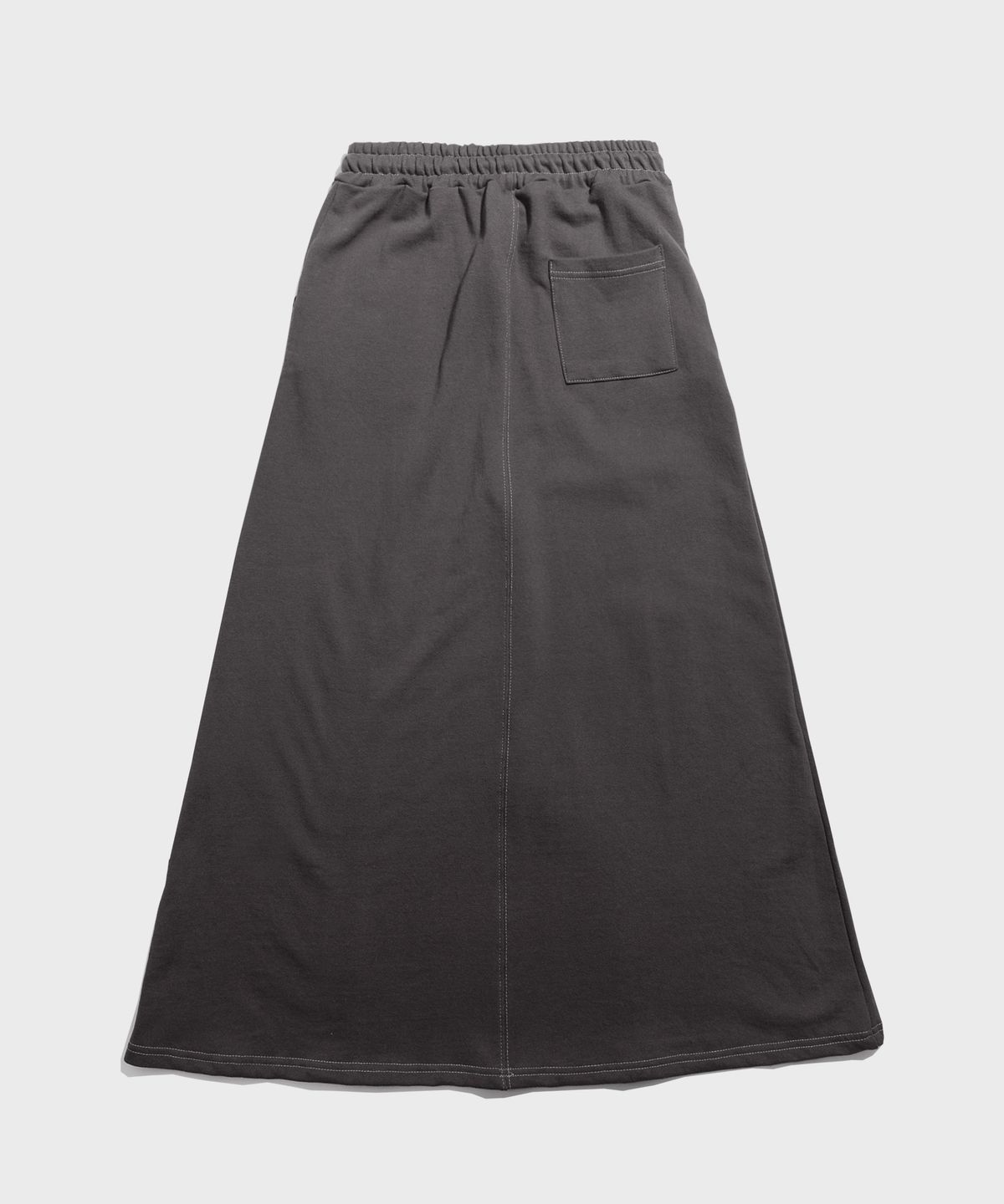 피스메이커(PIECE MAKER) STITCH SWEAT MAXI SKIRT (CHARCOAL)