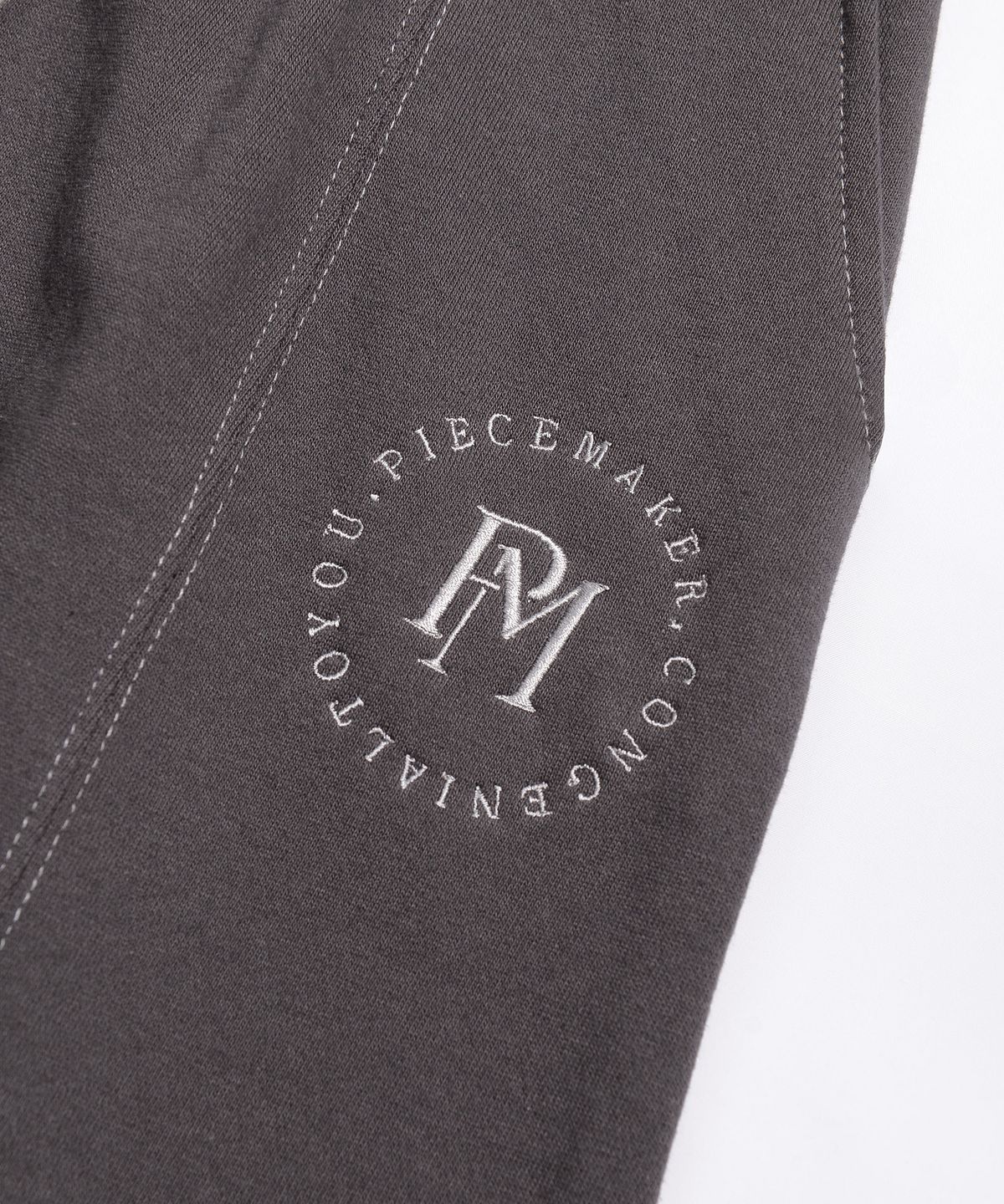 피스메이커(PIECE MAKER) STITCH SWEAT MAXI SKIRT (CHARCOAL)
